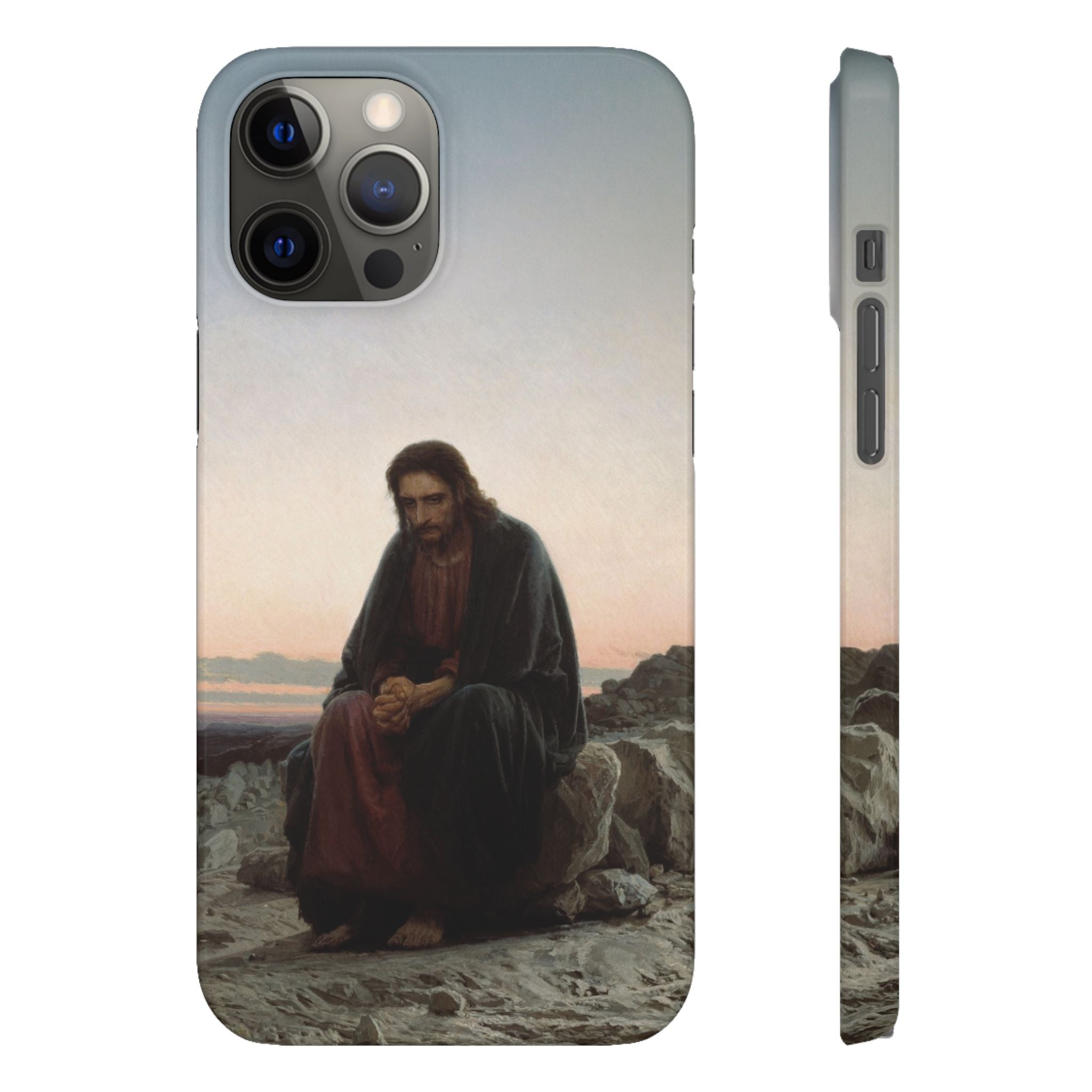 Christ in the Desert by Ivan Kramskoy - iPhone Slim Case