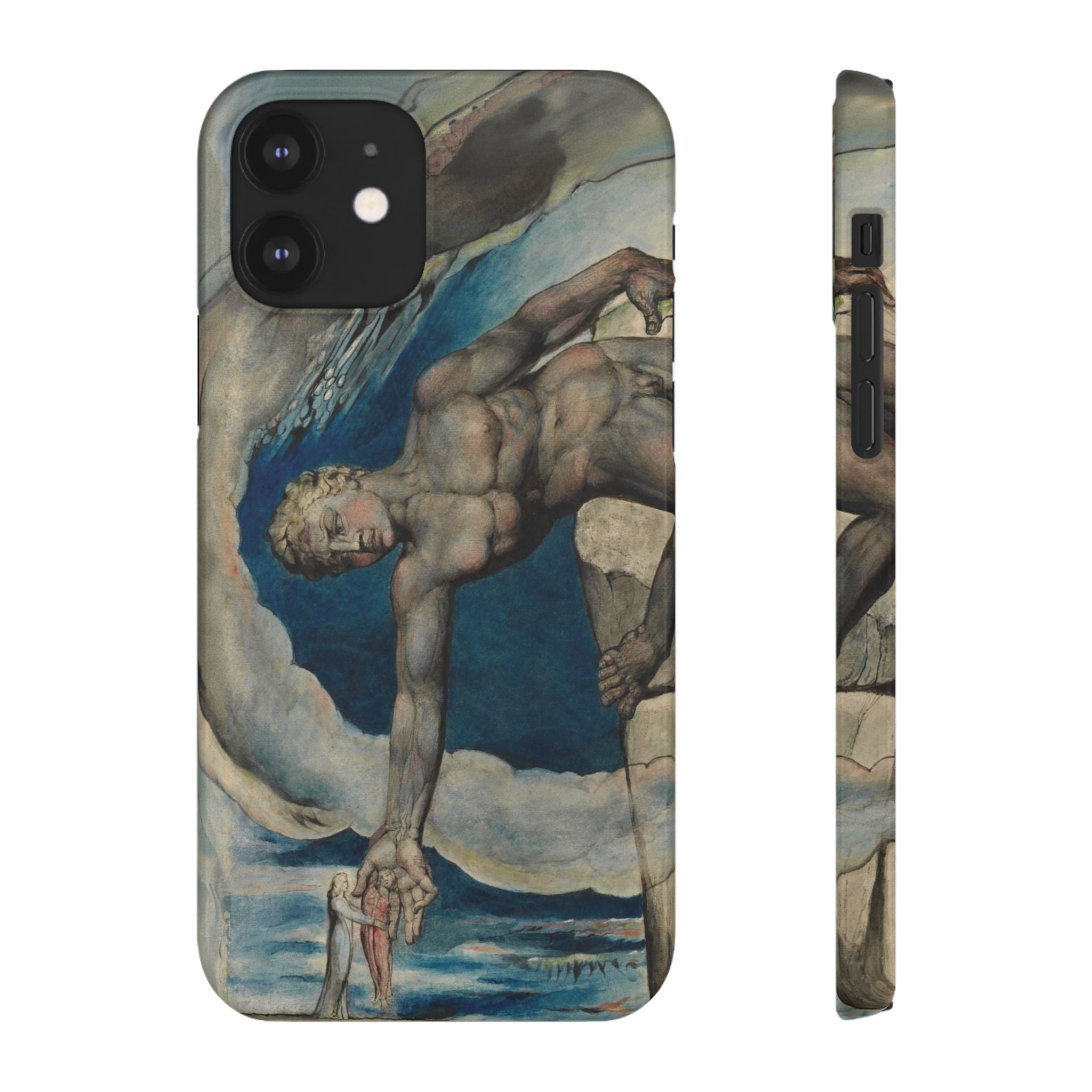 Antaeus setting down Dante and Virgil in the Last Circle of Hell by William Blake - iPhone Slim Case