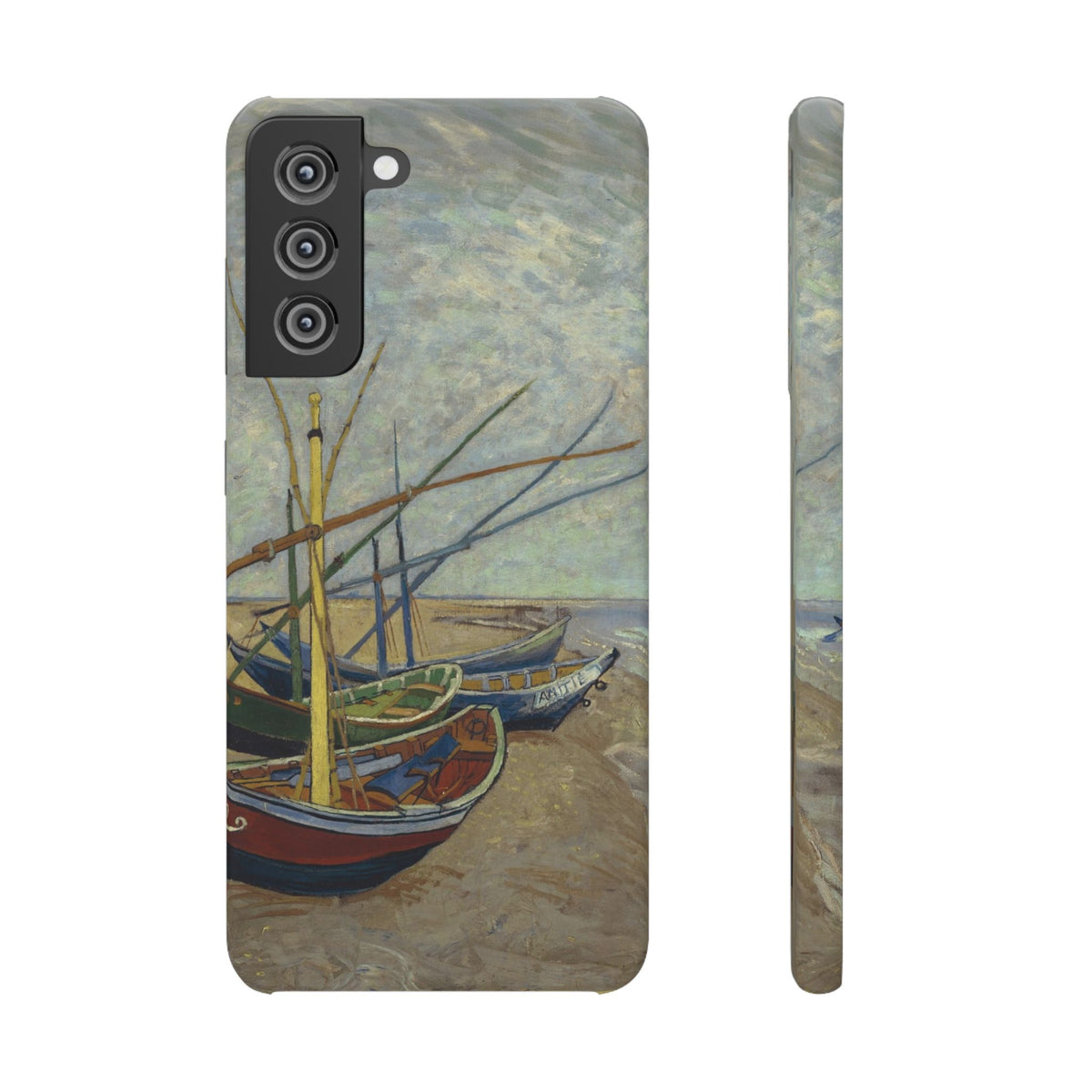 Fishing Boats on the Beach by Vincent van Gogh - Samsung Slim Case
