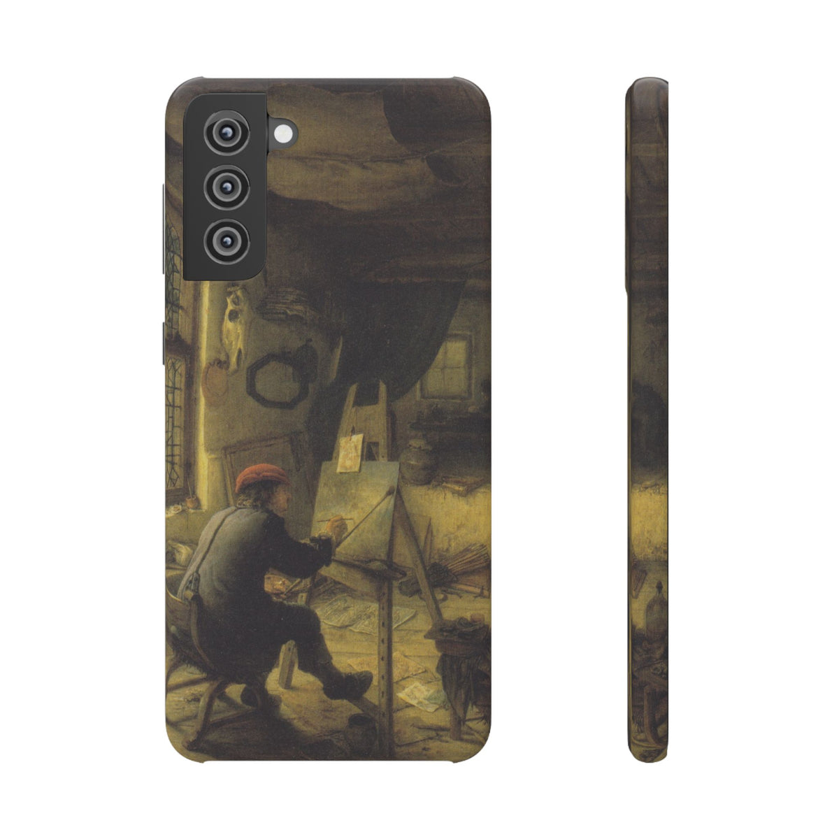 The Painter in His Workshop by Adriaen van Ostade - Samsung Slim Case