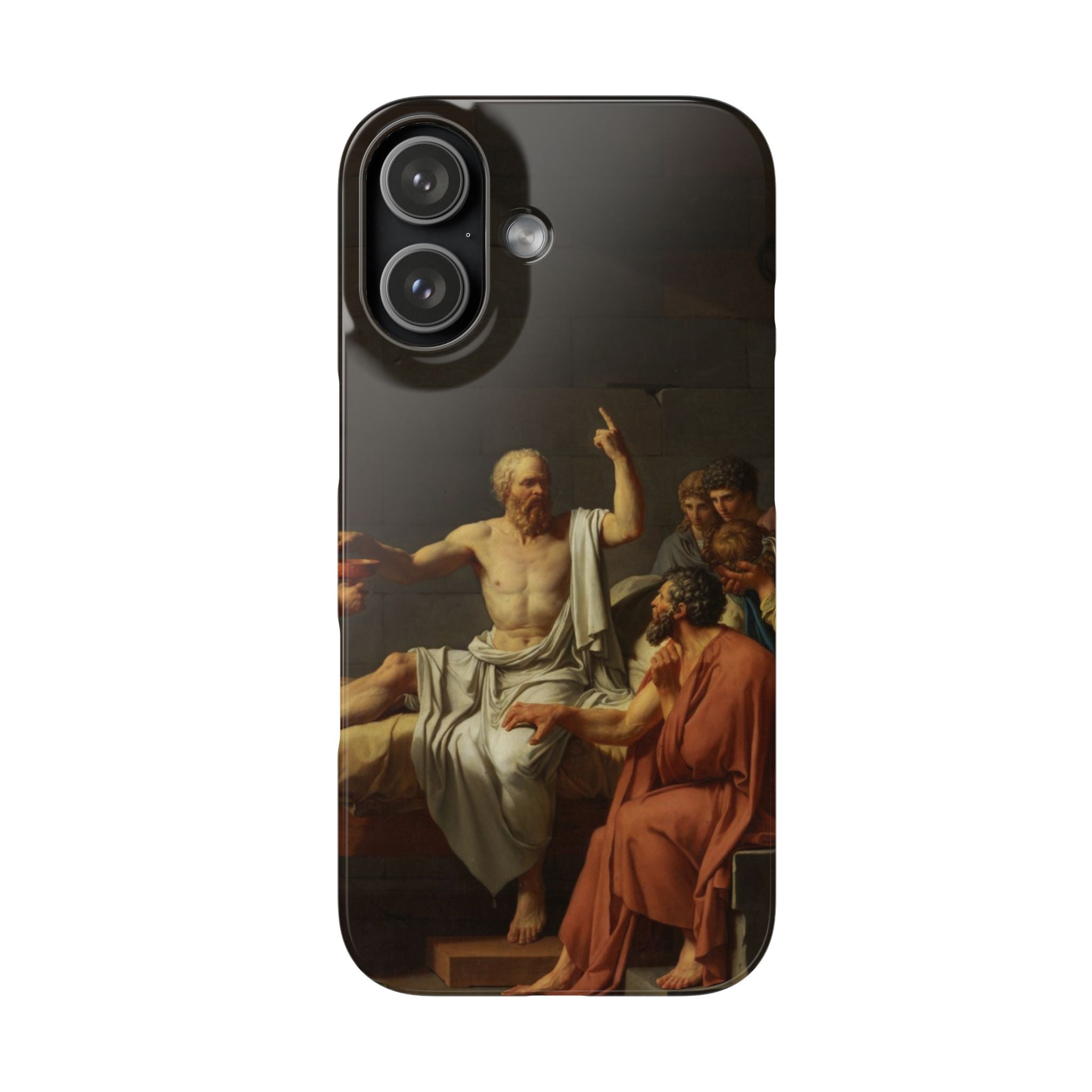 The Death of Socrates by Jacques-Louis David - iPhone Slim Case