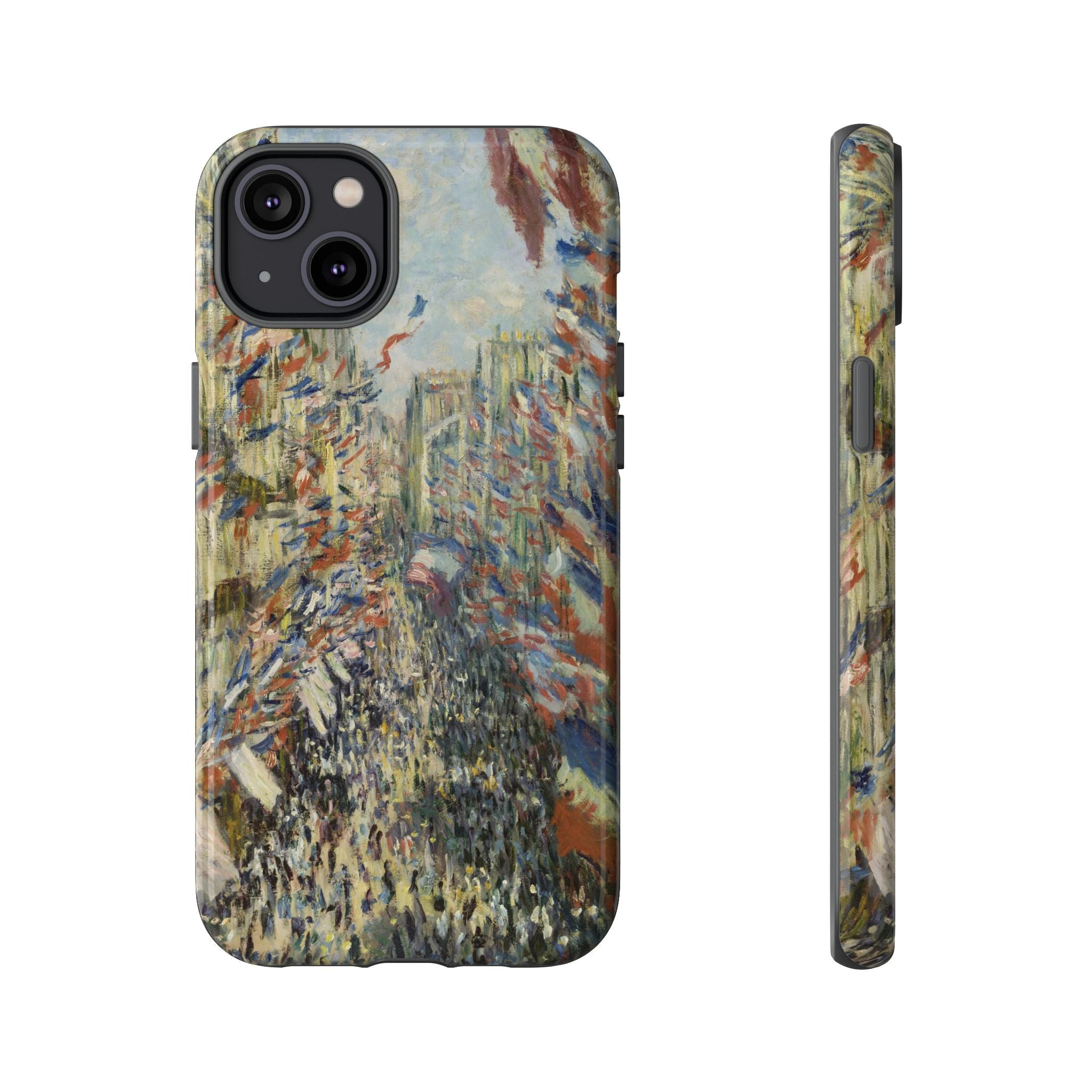 The Rue Montorgueil in Paris by Claude Monet - iPhone Tough Case