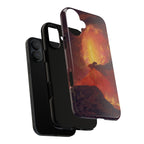 Vesuvius in Eruption by Joseph Wright of Derby - iPhone Tough Case