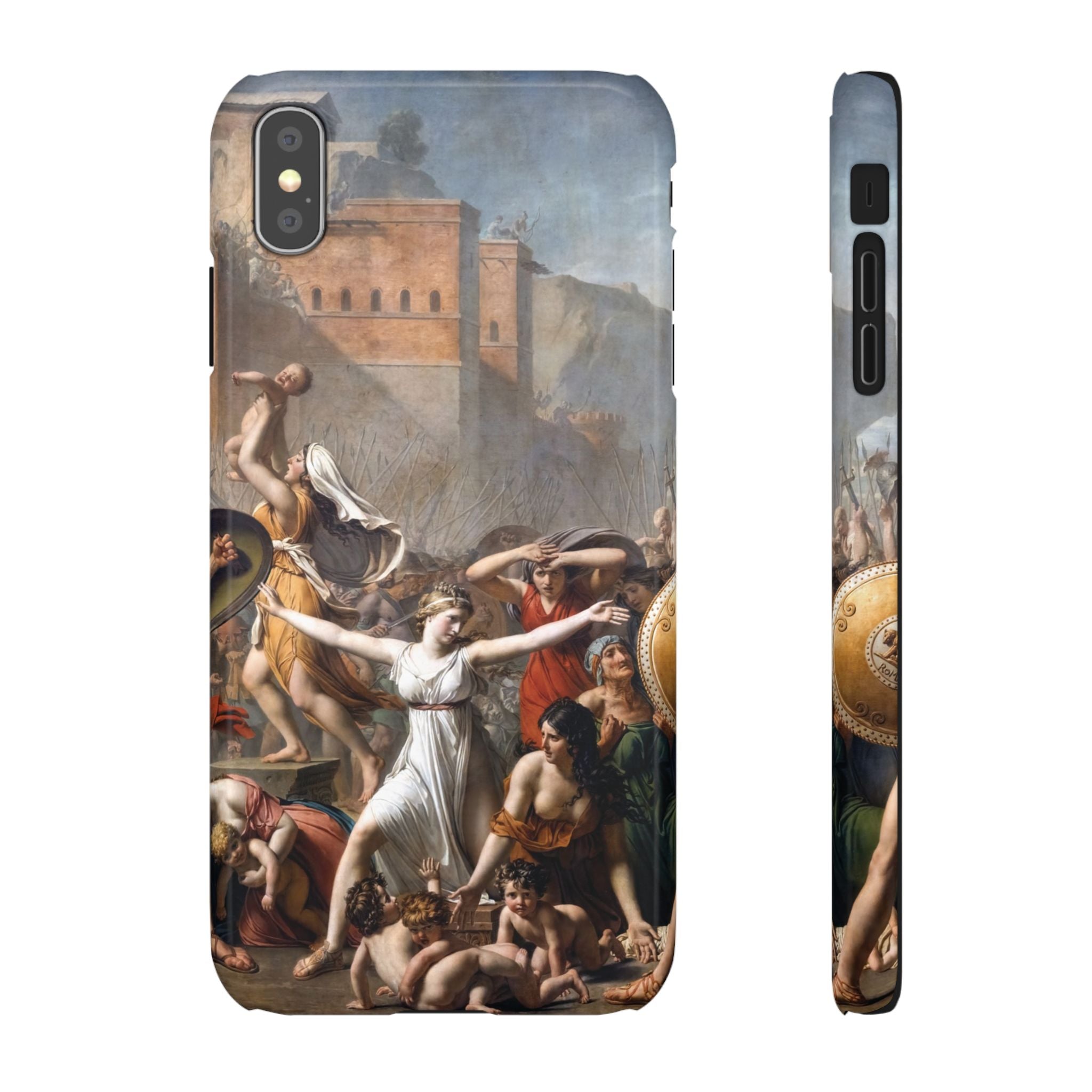 The Intervention of the Sabine Women by Jacques-Louis David - iPhone Slim Case