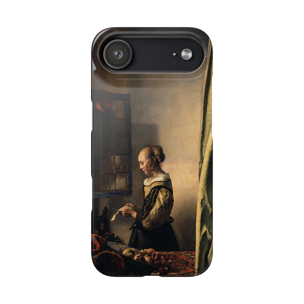 Girl Reading a Letter by an Open Window by Johannes Vermeer - iPhone Slim Case
