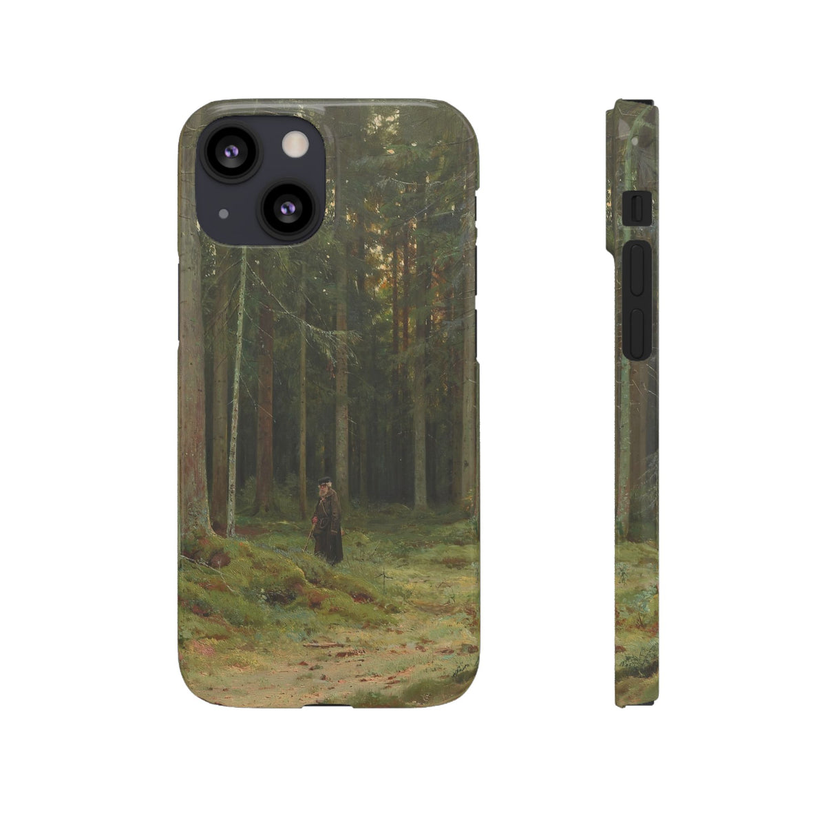 In the Forest of Countess Mordvinova Petergof by Ivan Ivanovich Shishkin - iPhone Slim Case