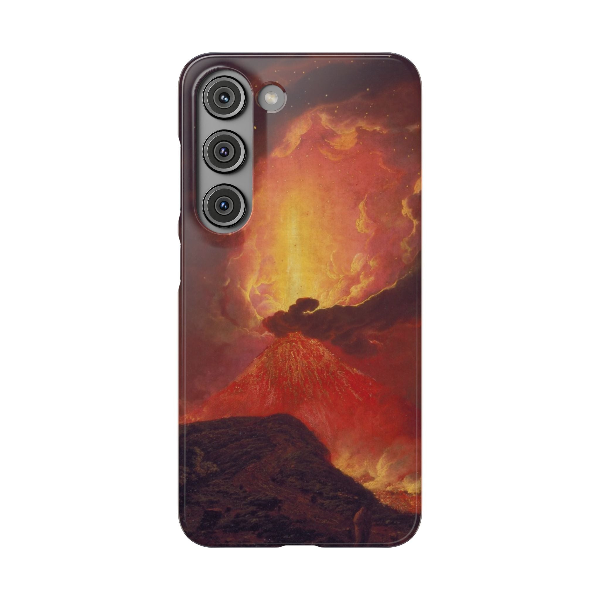 Vesuvius in Eruption by Joseph Wright of Derby - Samsung Slim Case