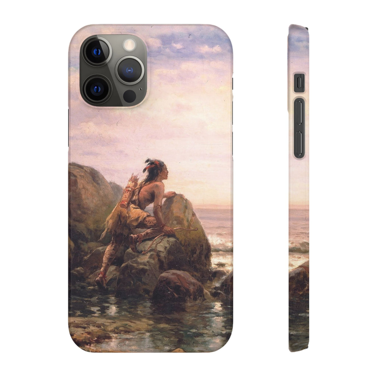 Henrik Hudson entering New York Harbor by Edward Moran - iPhone Slim Case