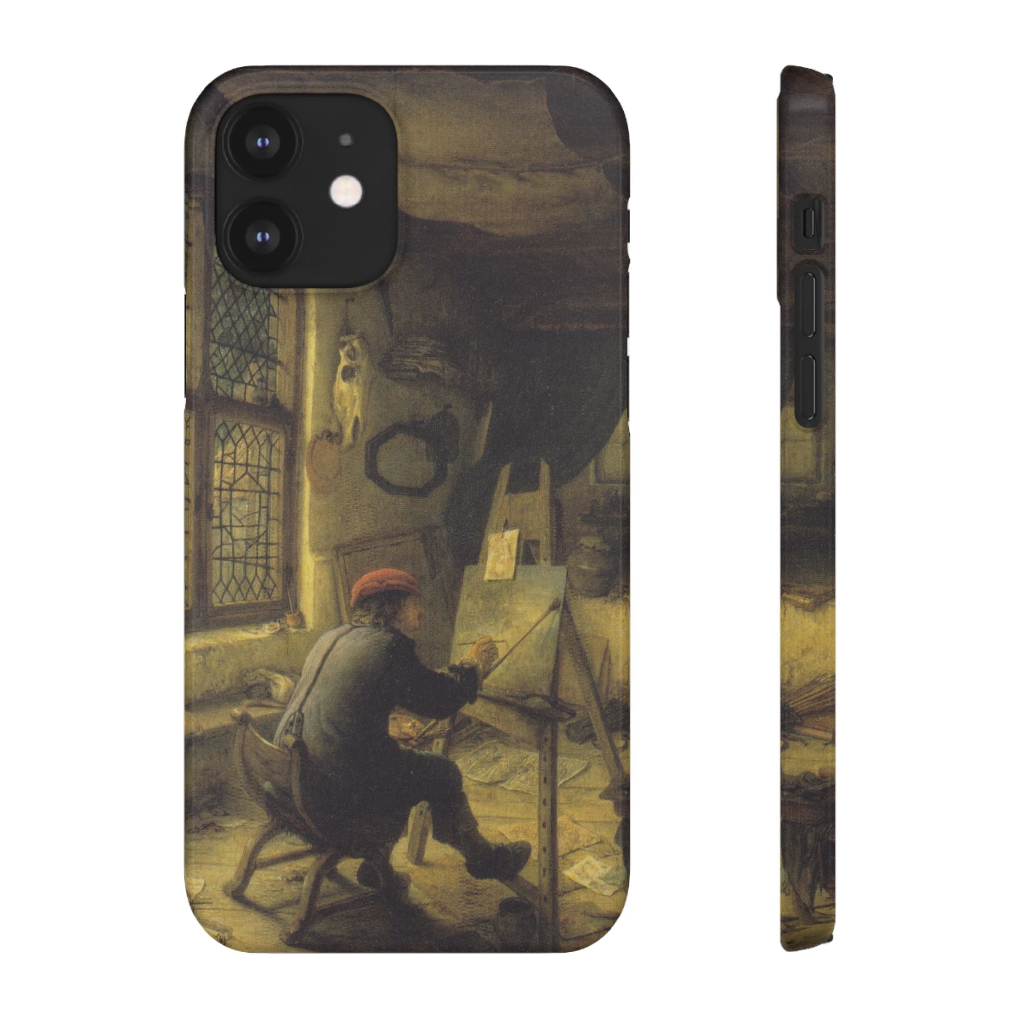 The Painter in His Workshop by Adriaen van Ostade - iPhone Slim Case