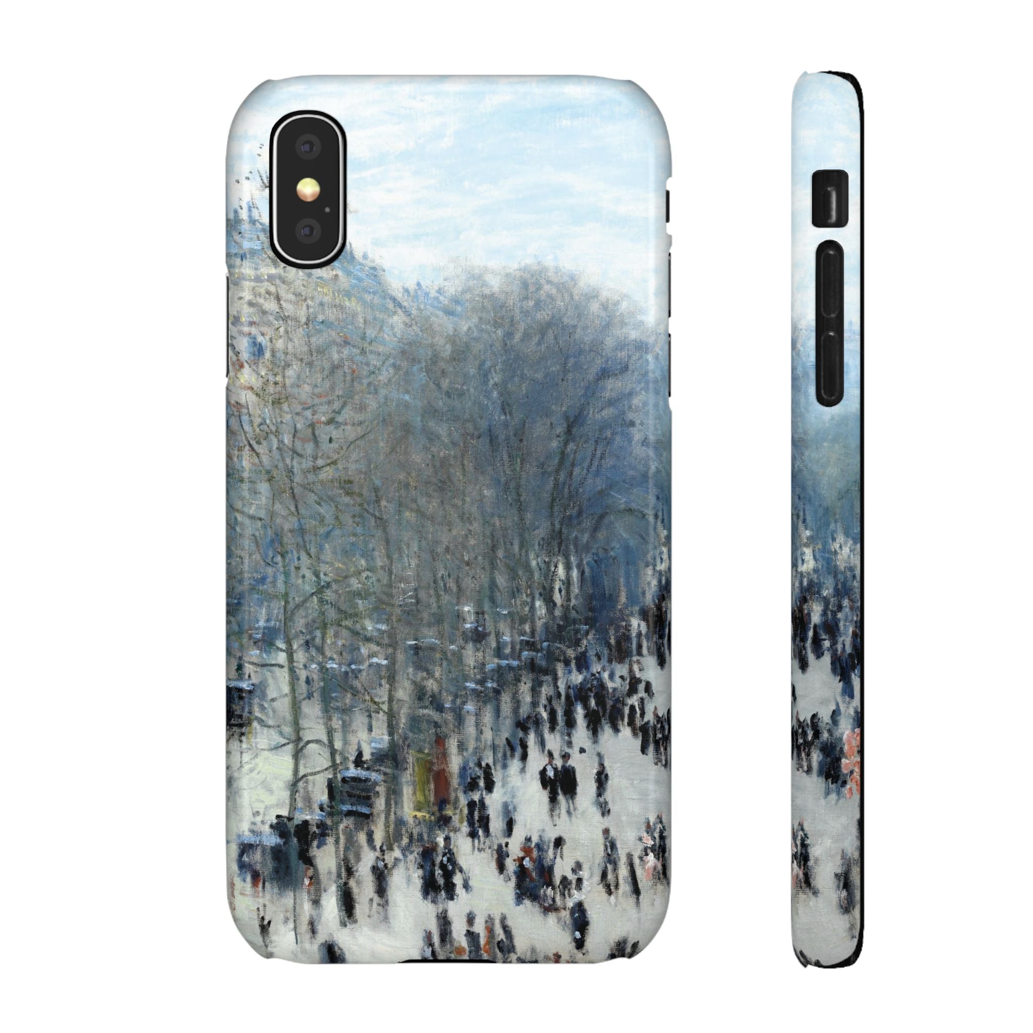Boulevard des Capucines by Claude Monet - iPhone Slim Case