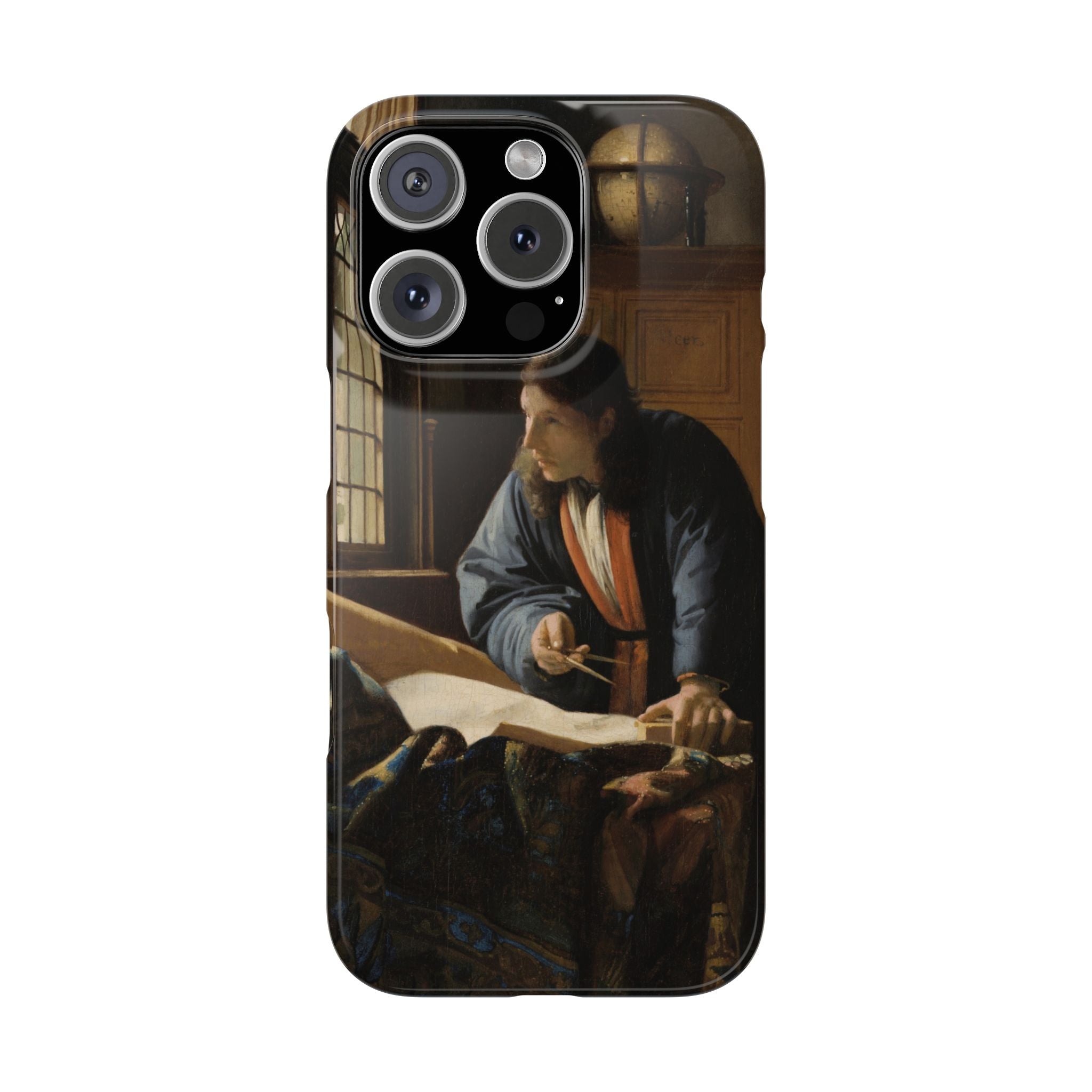 The Geographer by Johannes Vermeer - iPhone Slim Case