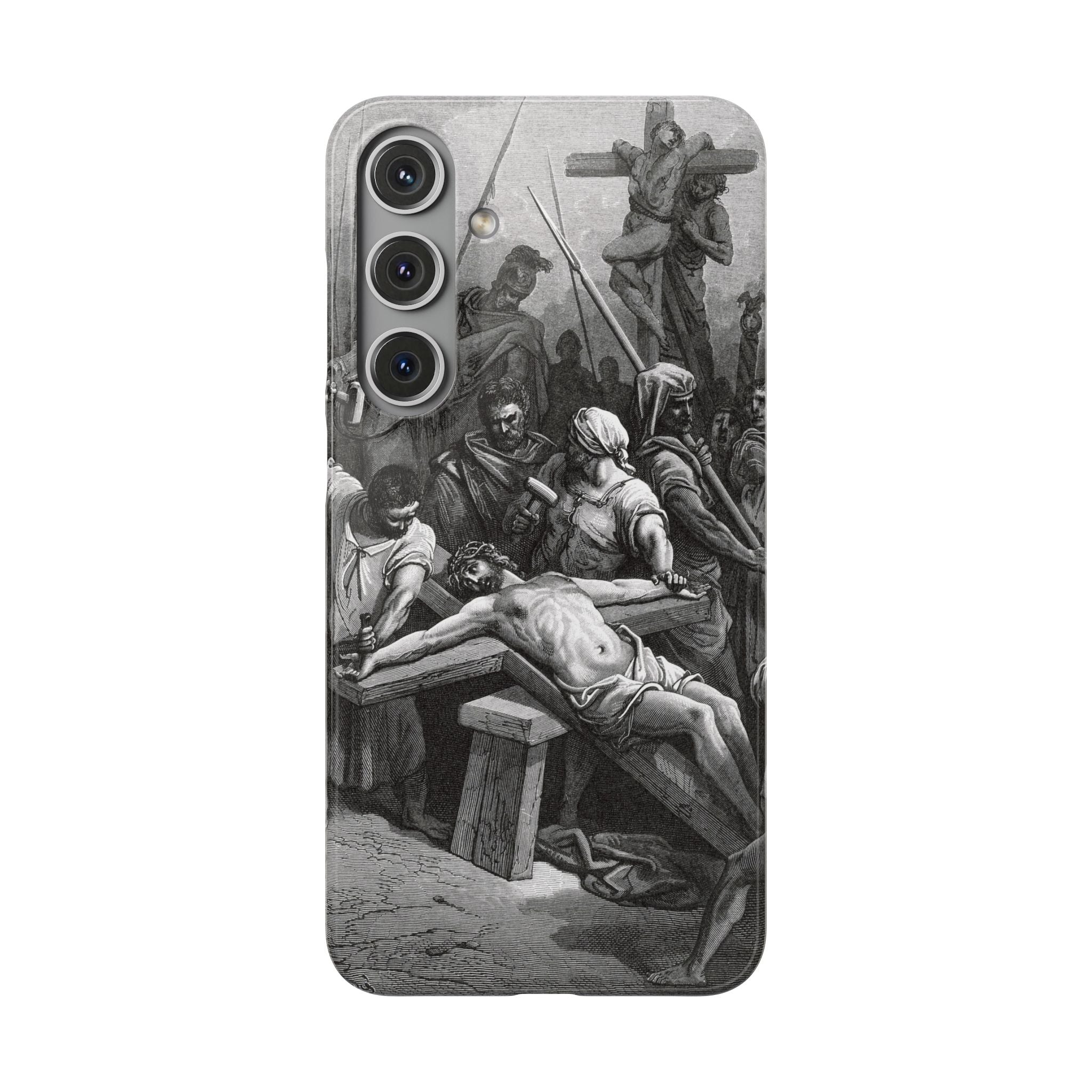 Crucifixion of Jesus by Gustave Doré - Samsung Slim Case