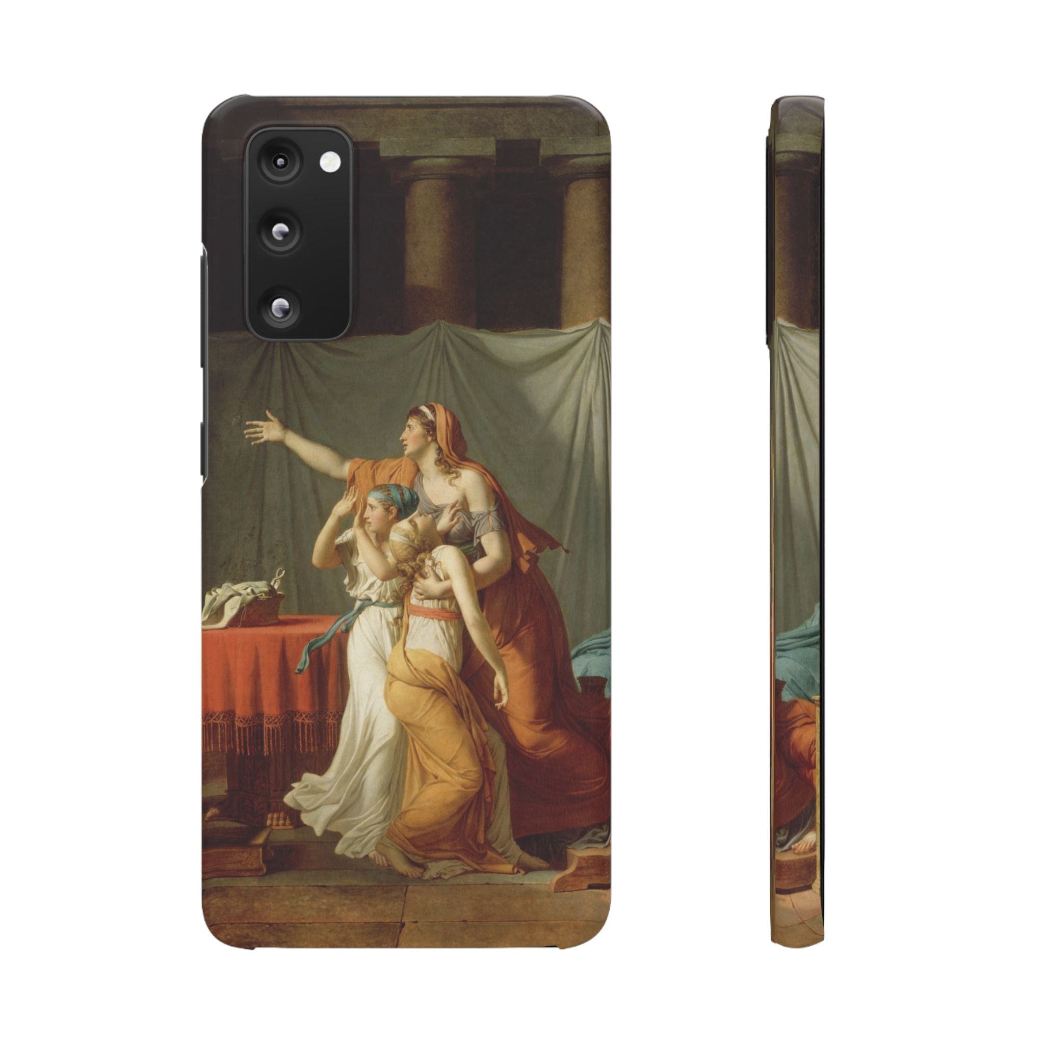 The Lictors Bring to Brutus the Bodies of His Sons II by Jacques-Louis David - Samsung Slim Case