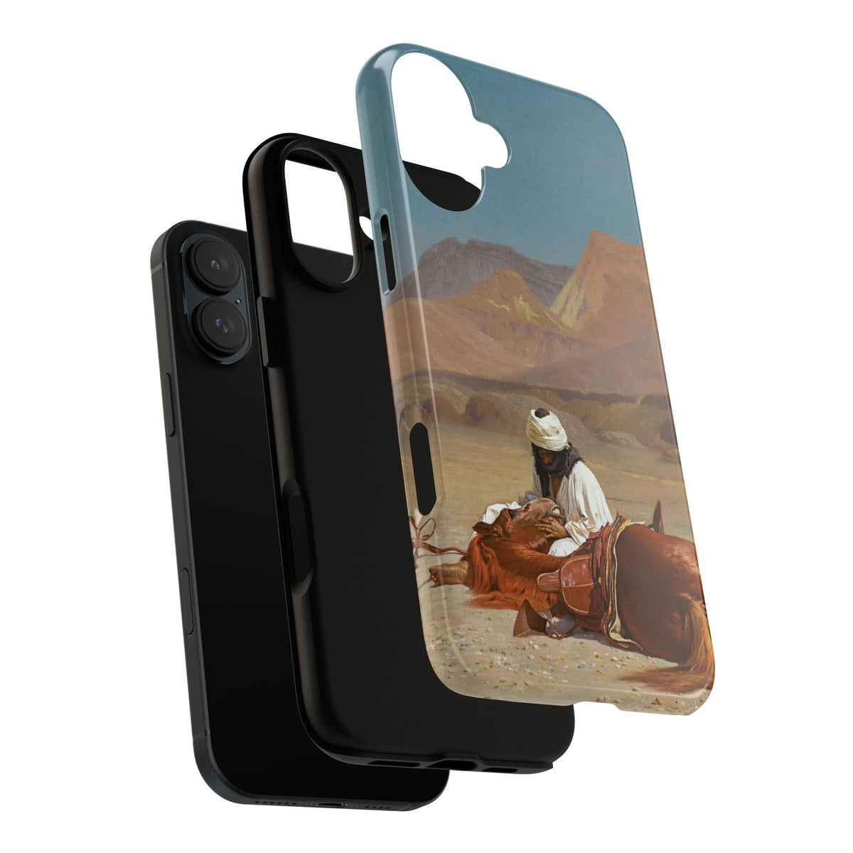 Rider and his Steed in the Desert by Jean-Leon Gerome - iPhone Tough Case