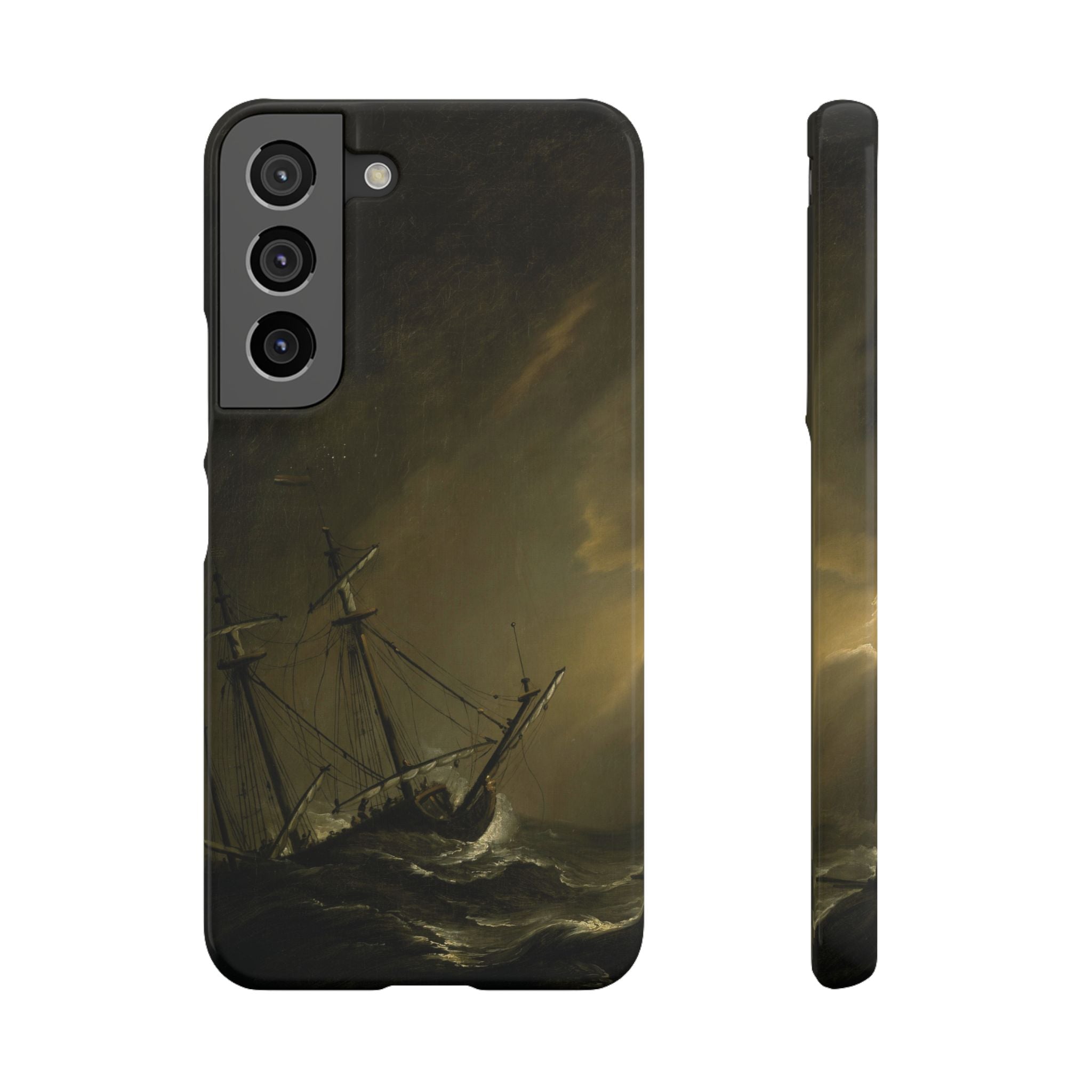 A Small Dutch Ship Riding out a Storm by Willem van de Velde - Samsung Slim Case