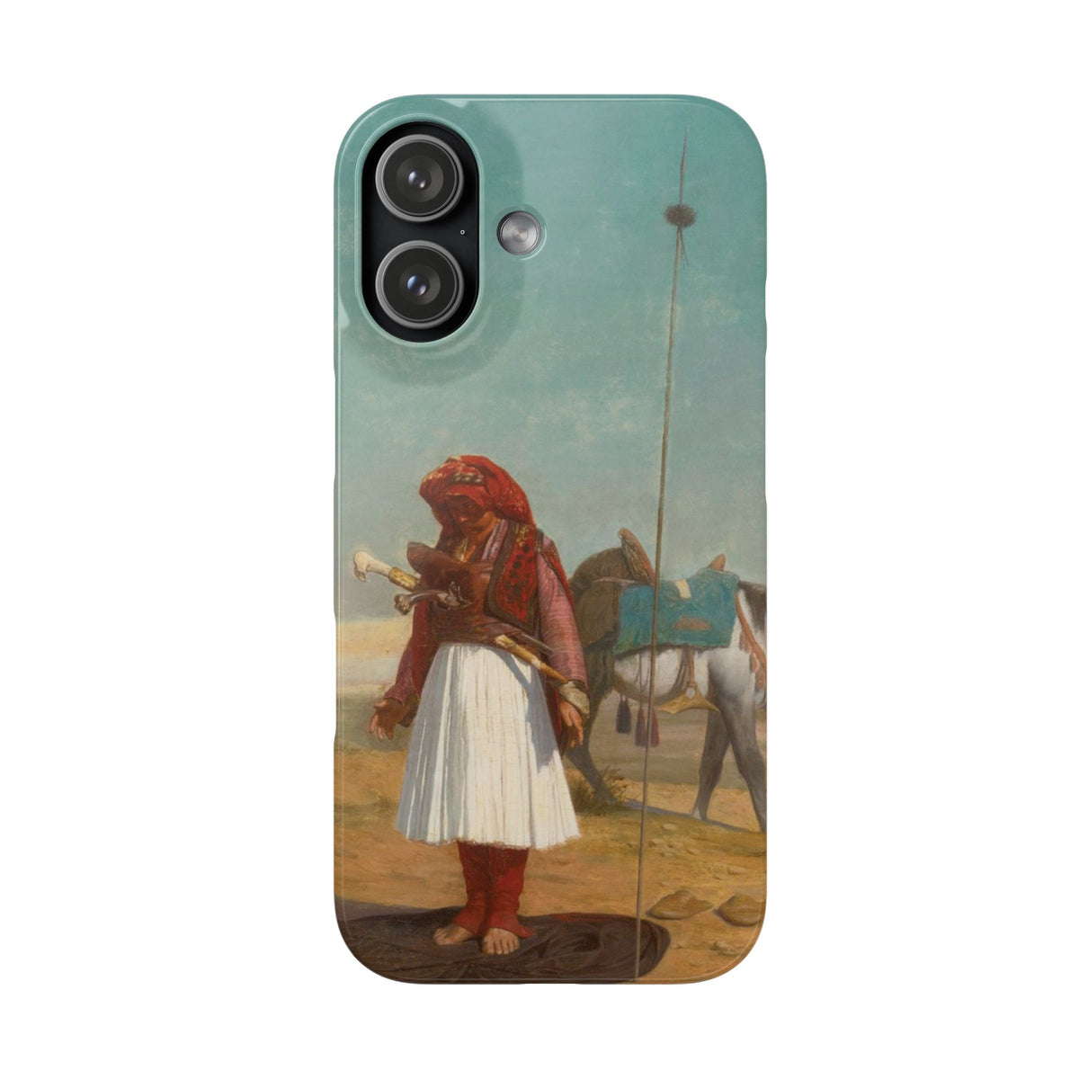 Prayer in the Desert by Jean-Leon Gerome - iPhone Slim Case