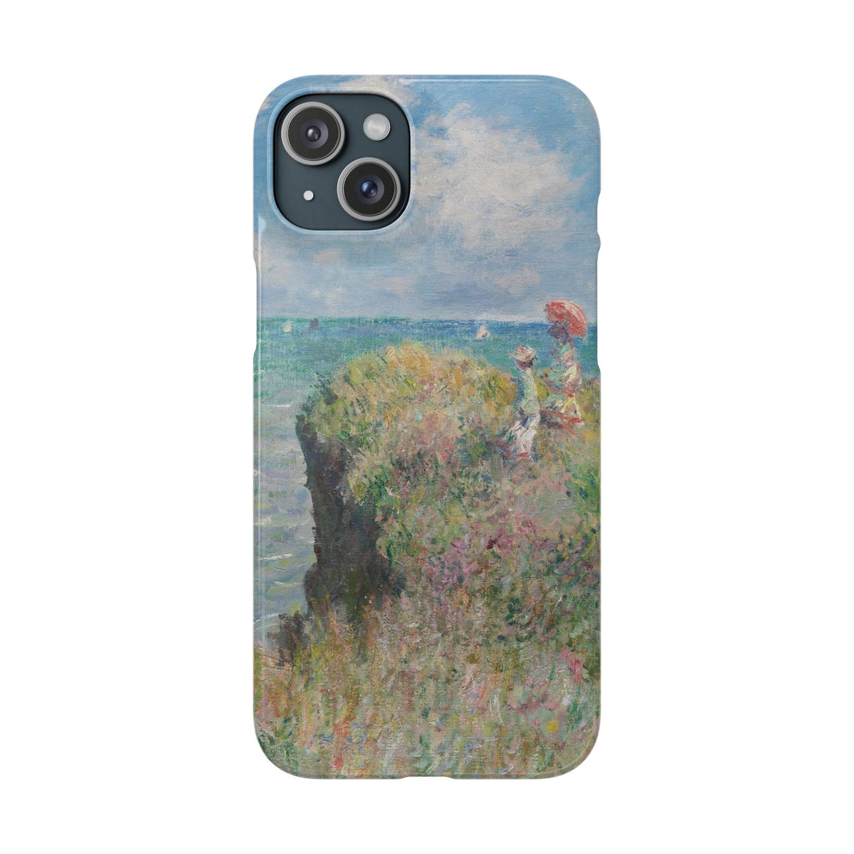 Cliff Walk at Pourville by Claude Monet - iPhone Slim Case