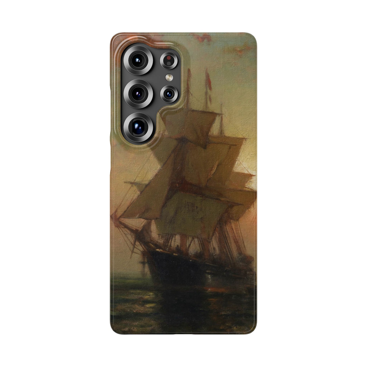 Ships at Night by Edward Moran - Samsung Slim Case