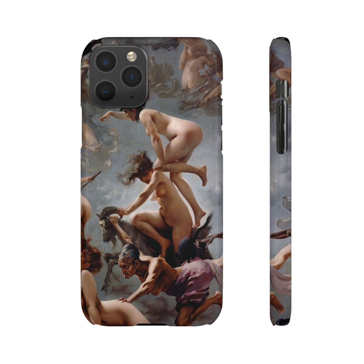 Witches going to their Sabbath by Luis Ricardo Falero - iPhone Slim Case