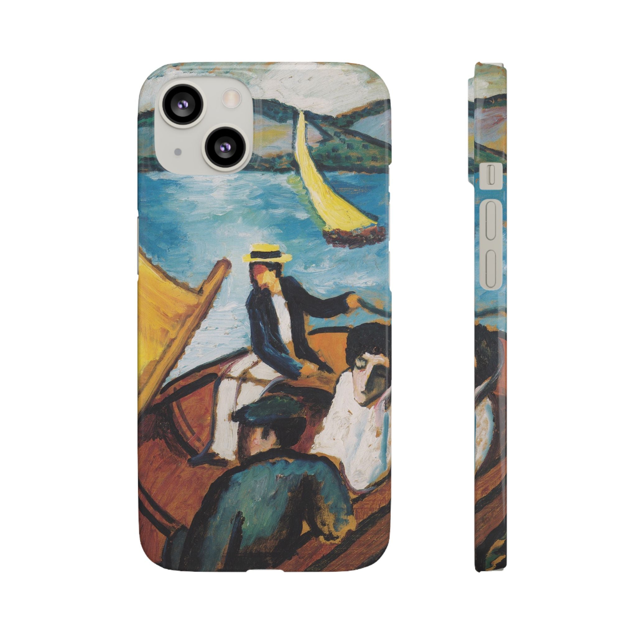 Sailing Boat on the Tegernsee by August Macke - iPhone Slim Case