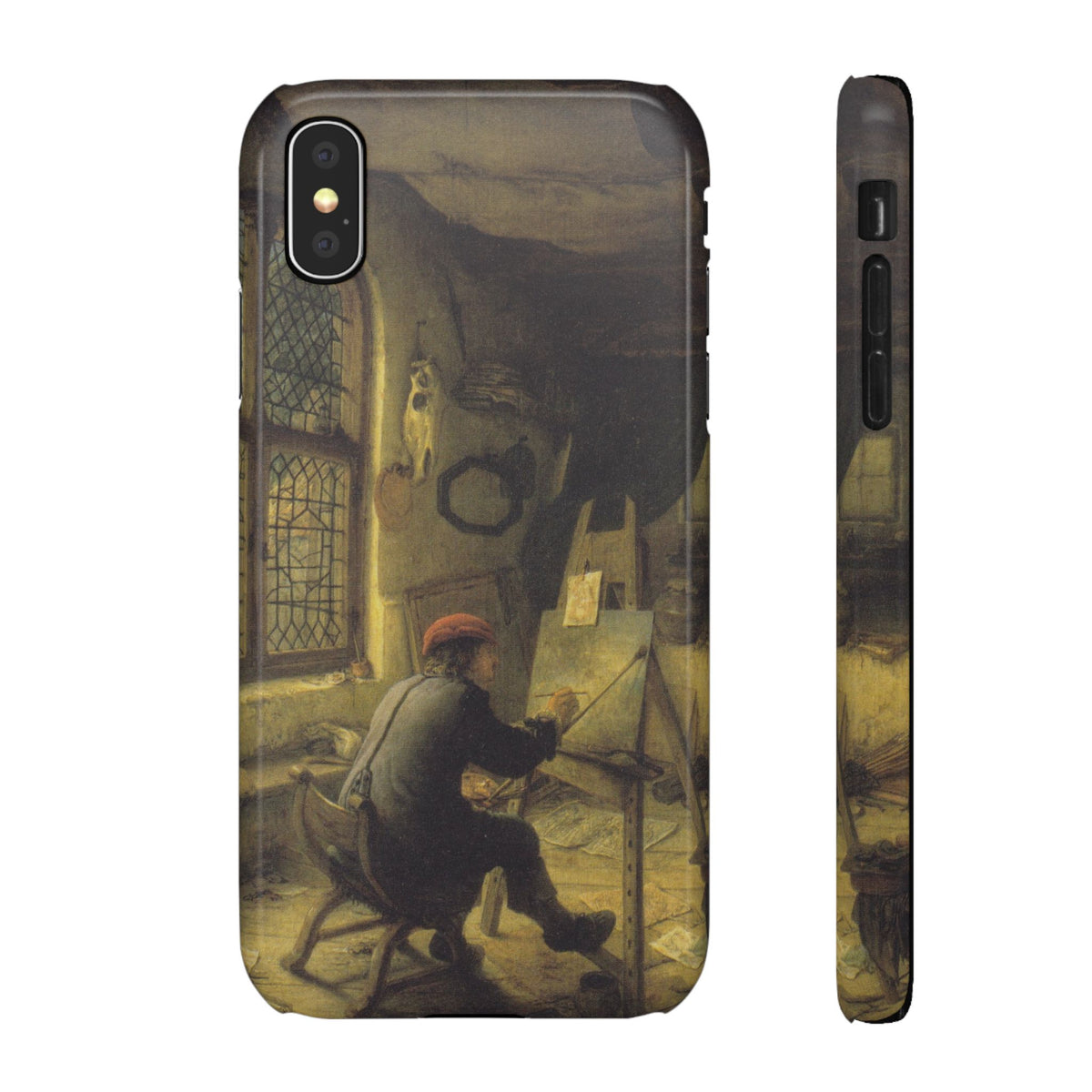 The Painter in His Workshop by Adriaen van Ostade - iPhone Slim Case