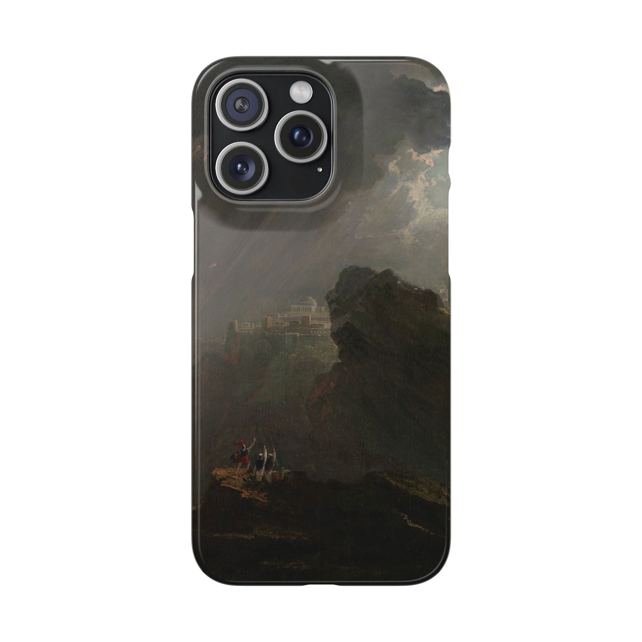 Joshua Commanding the Sun to Stand Still by John Martin - iPhone Slim Case