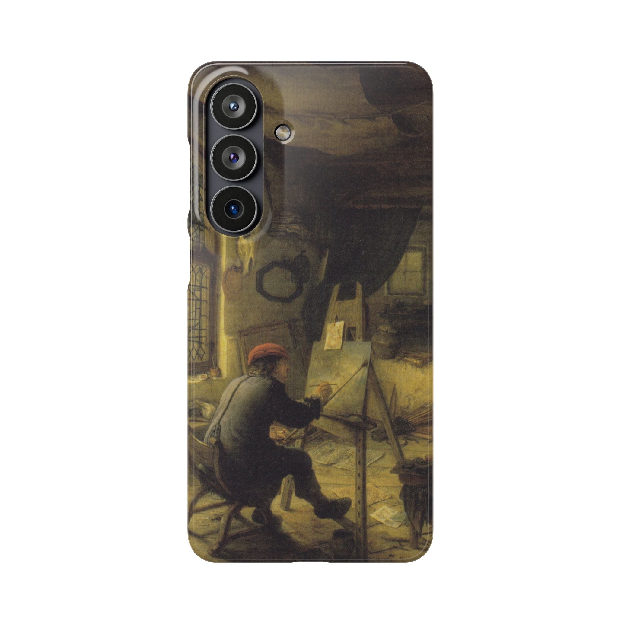 The Painter in His Workshop by Adriaen van Ostade - Samsung Slim Case