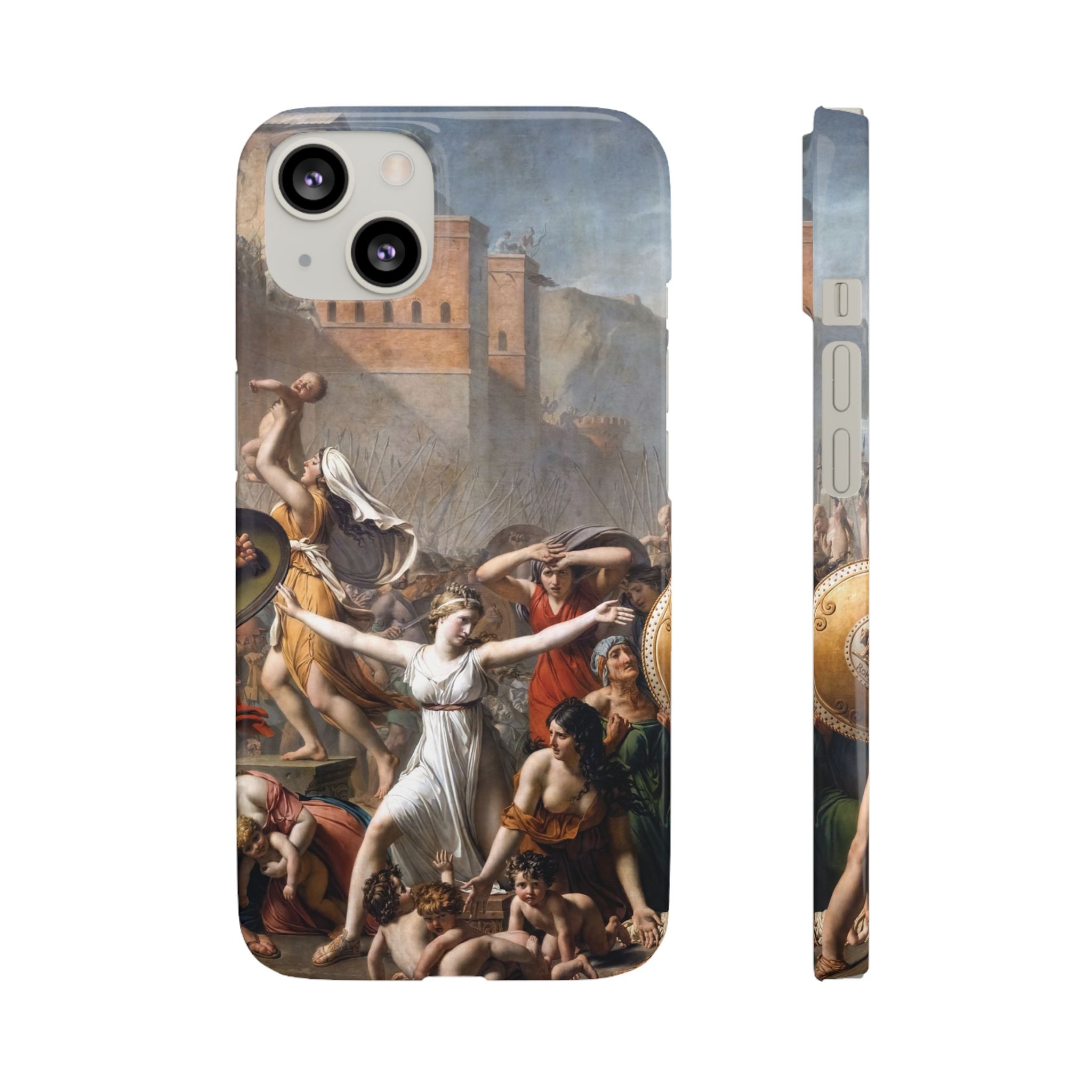 The Intervention of the Sabine Women by Jacques-Louis David - iPhone Slim Case