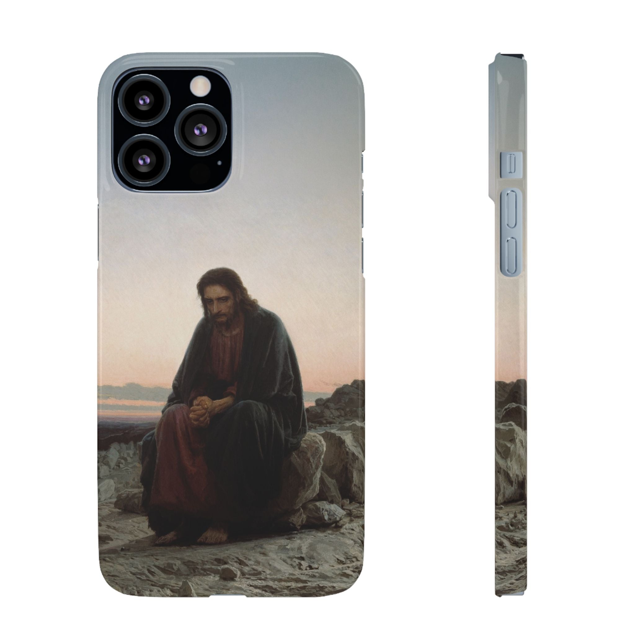 Christ in the Desert by Ivan Kramskoy - iPhone Slim Case