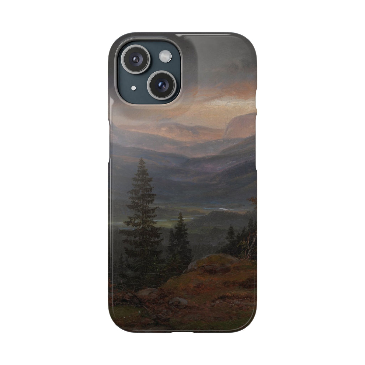View over Hallingdal by Johan Dahl - iPhone Slim Case