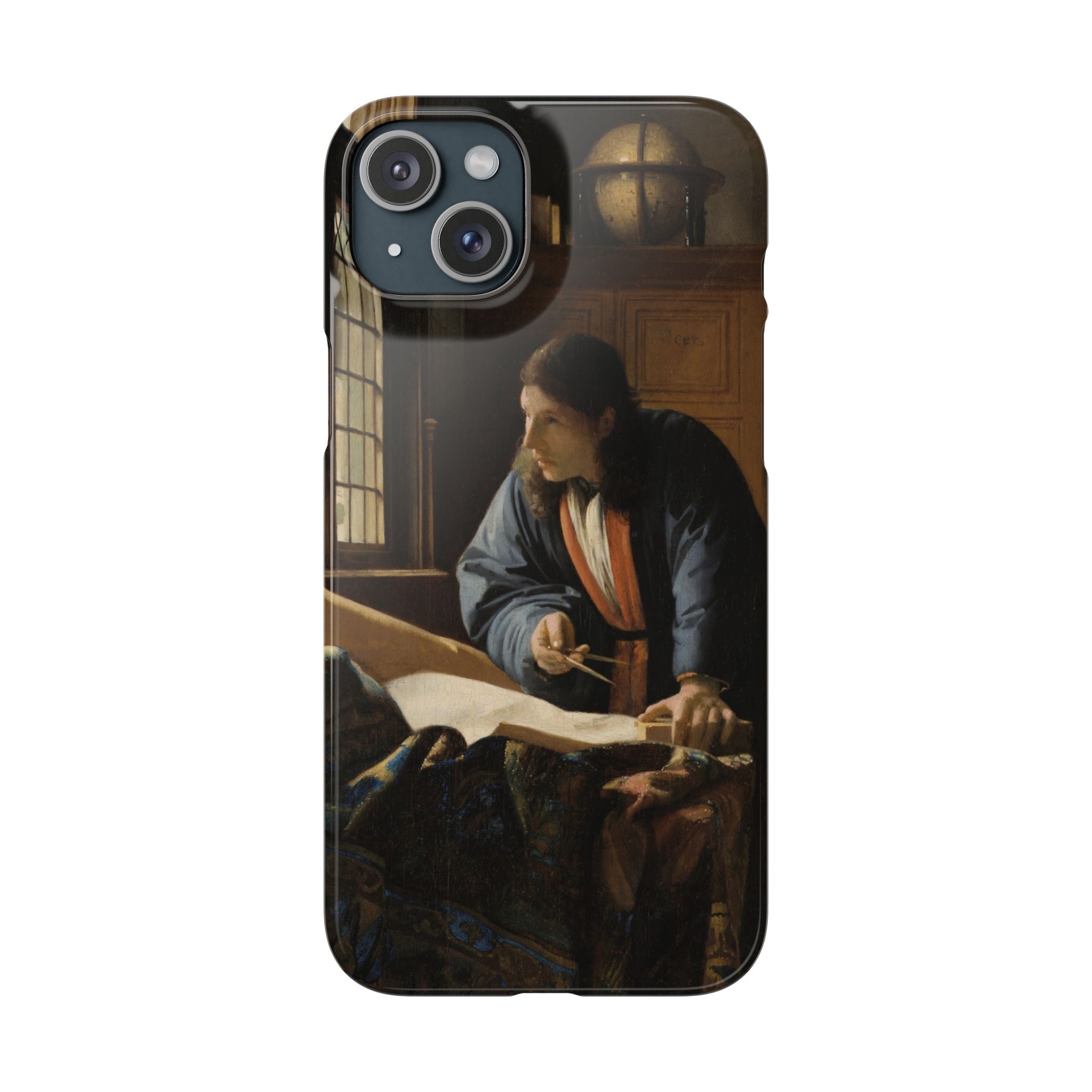 The Geographer by Johannes Vermeer - iPhone Slim Case