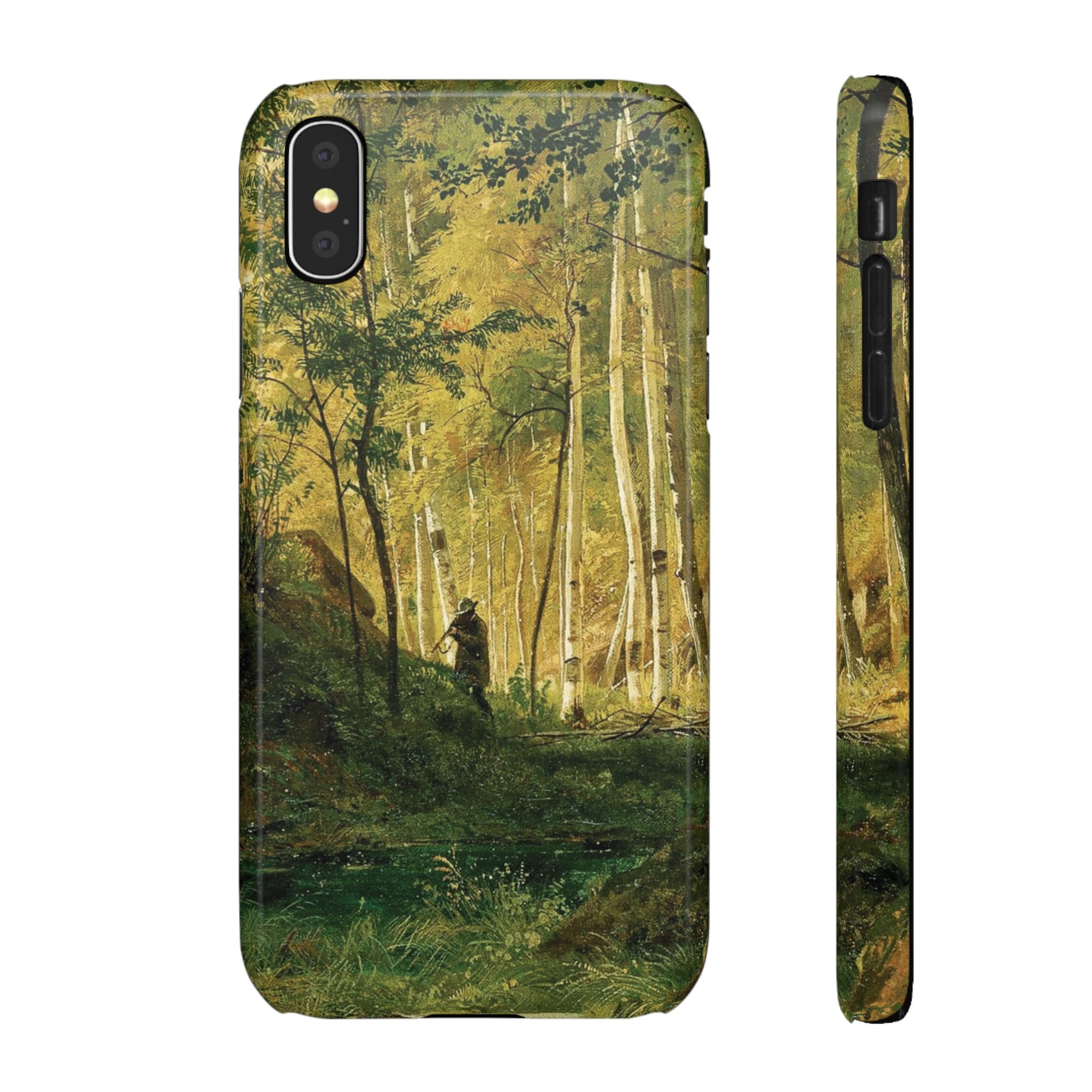 Landscape with a Hunter Valaam Island by Ivan Ivanovich Shishkin - iPhone Slim Case