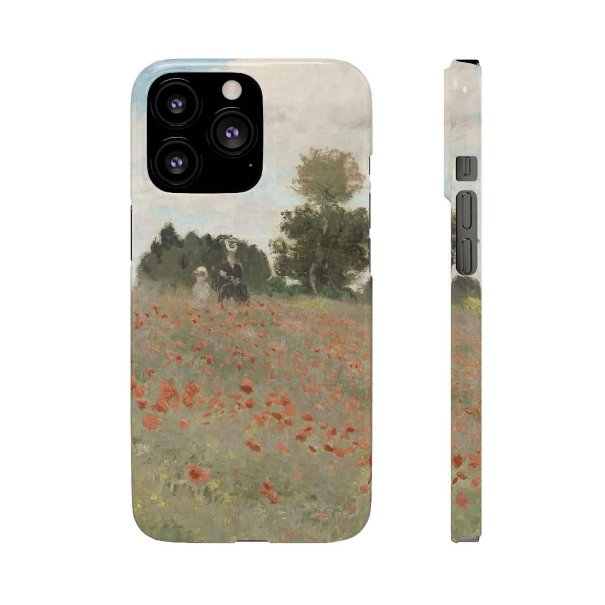 The Poppy Field by Claude Monet - iPhone Slim Case