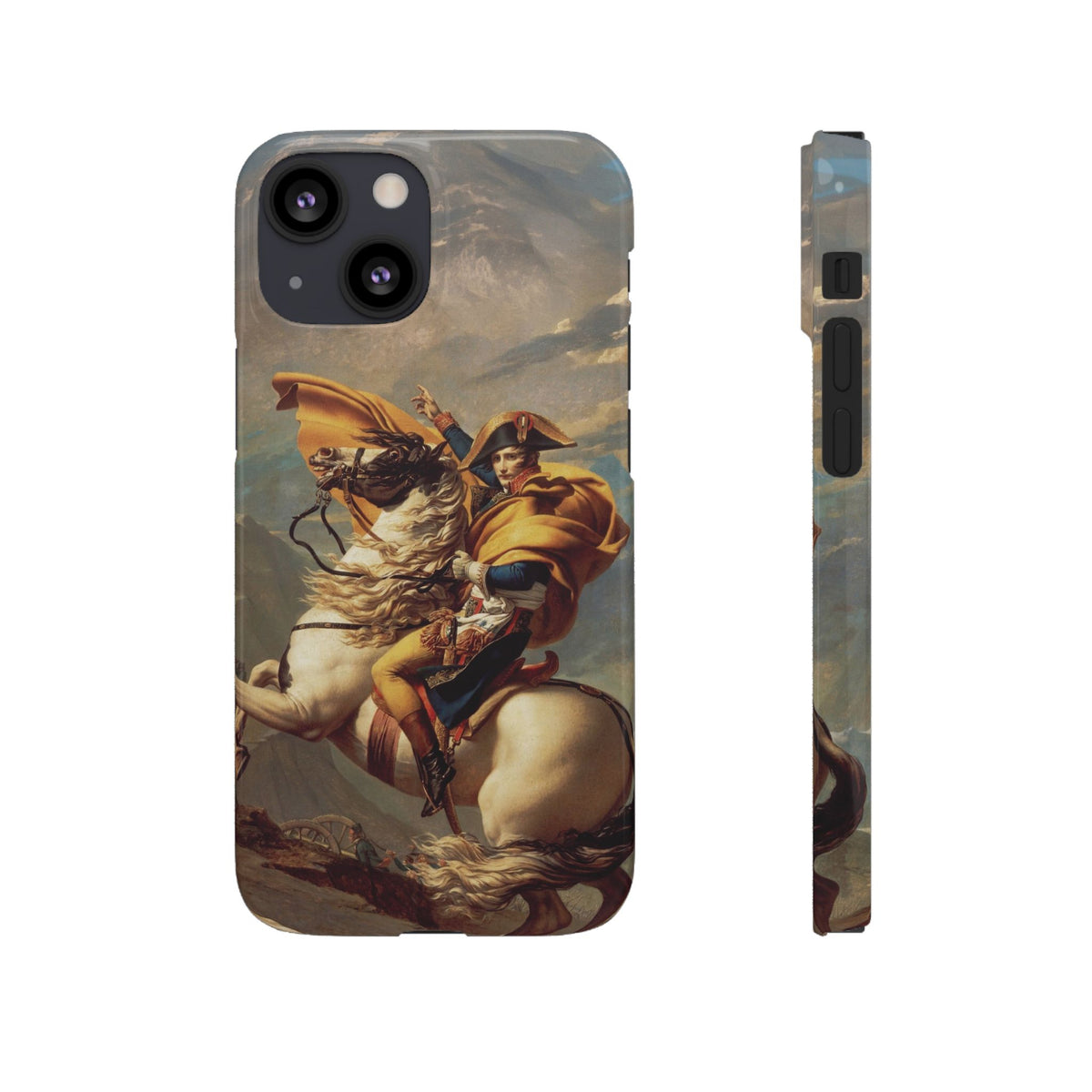 Napoleon at the Saint-Bernard Pass by Jacques-Louis David - iPhone Slim Case