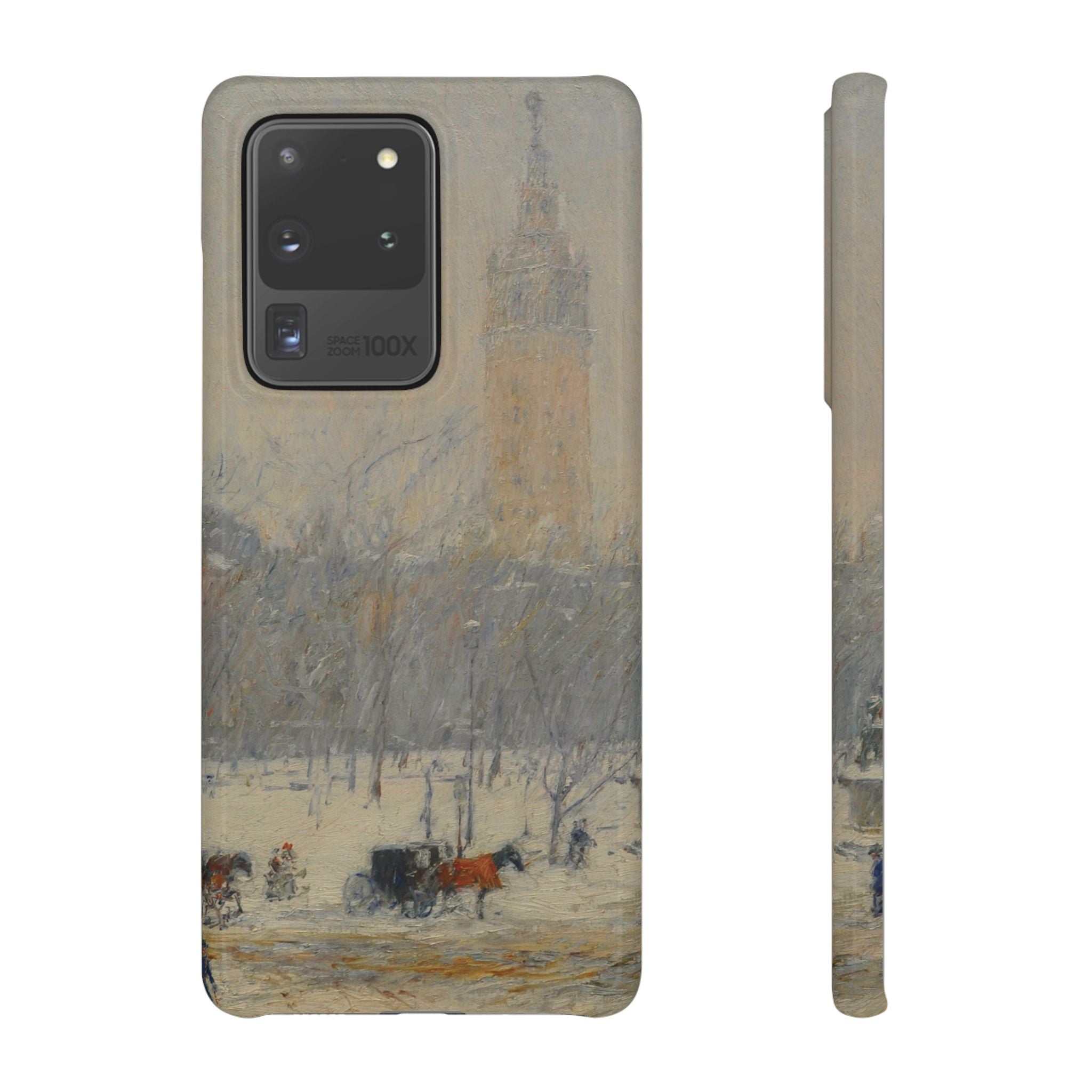 Snowstorm, Madison Square by Childe Hassam - Samsung Slim Case