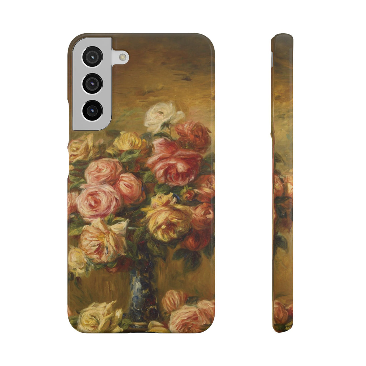 Roses in a Vase by Pierre Auguste Renoir - Samsung Slim Case