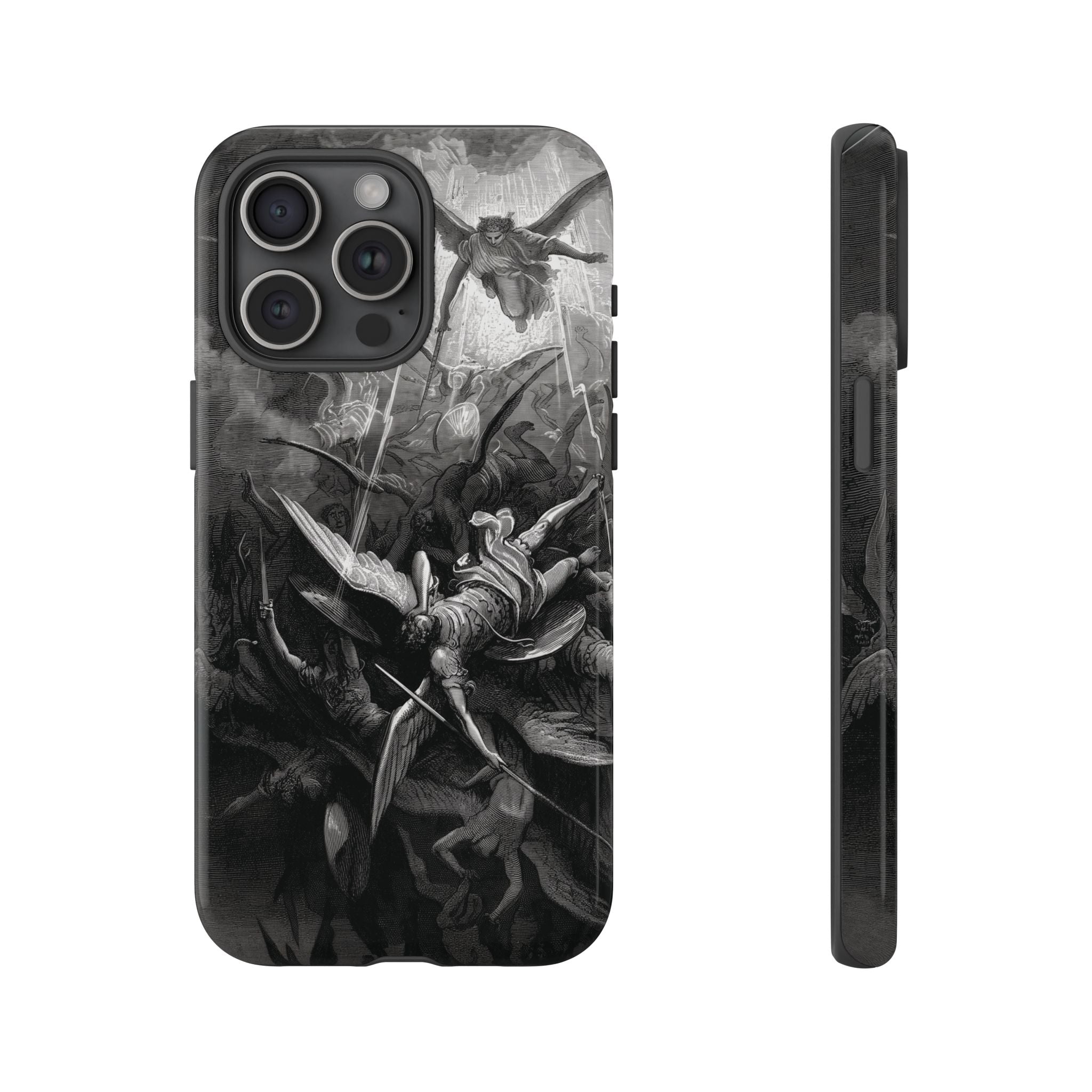 Paradise Lost | The Battle in Heaven by Gustave Doré - iPhone Tough Case