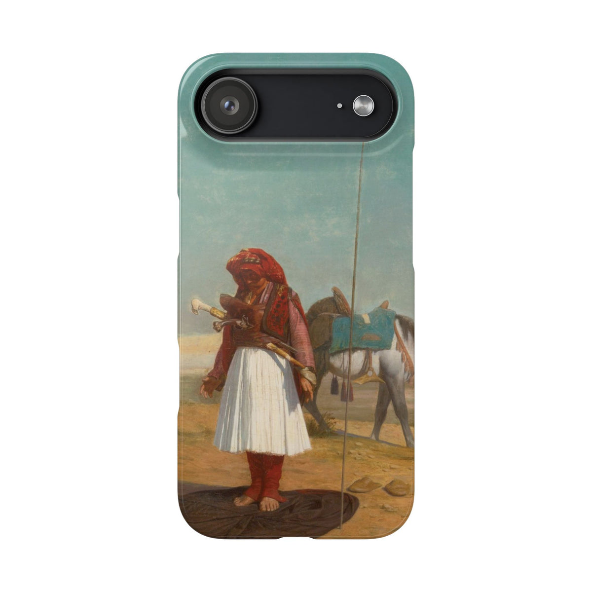 Prayer in the Desert by Jean-Leon Gerome - iPhone Slim Case