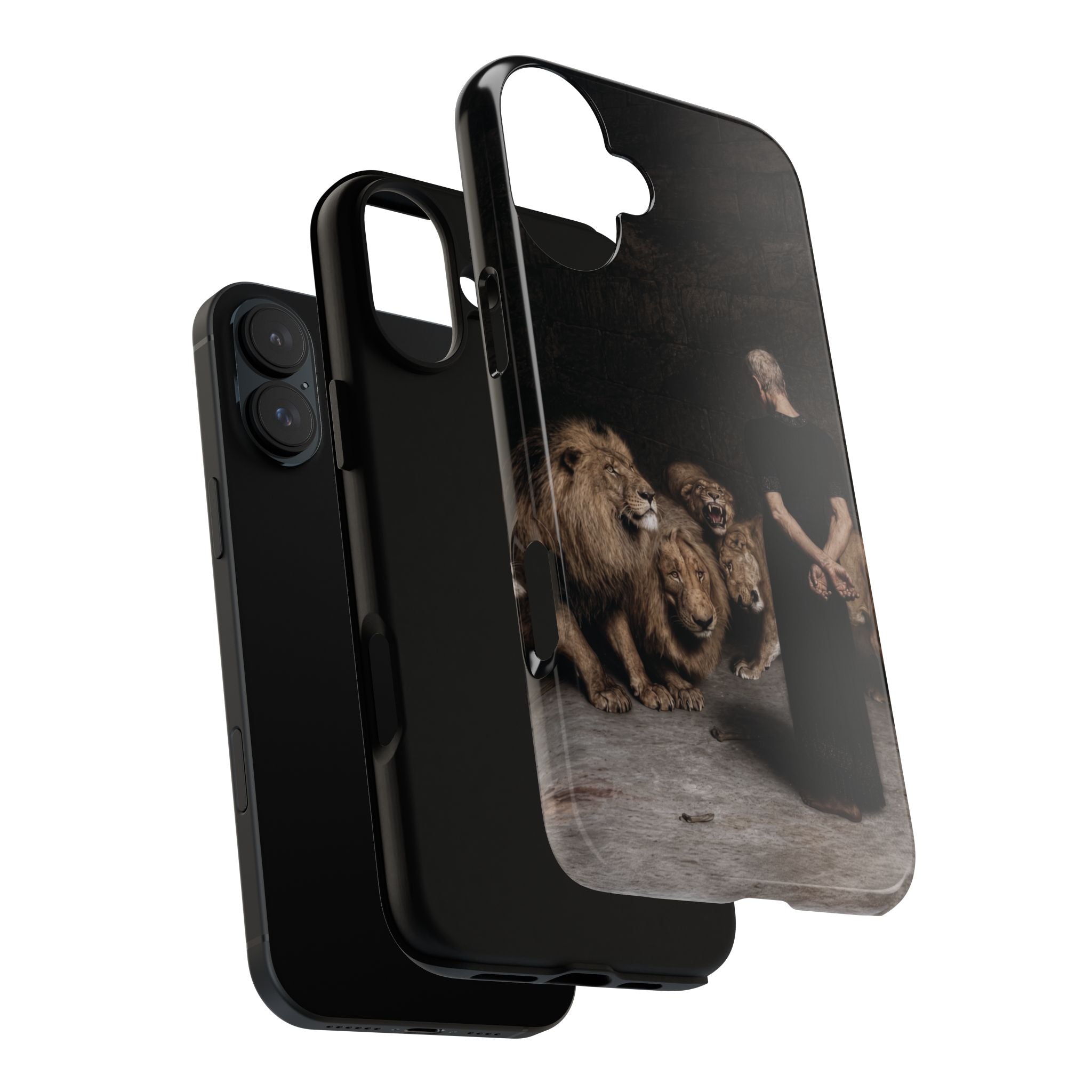 Daniel in the Lion's Den by Briton Riviere - iPhone Tough Case