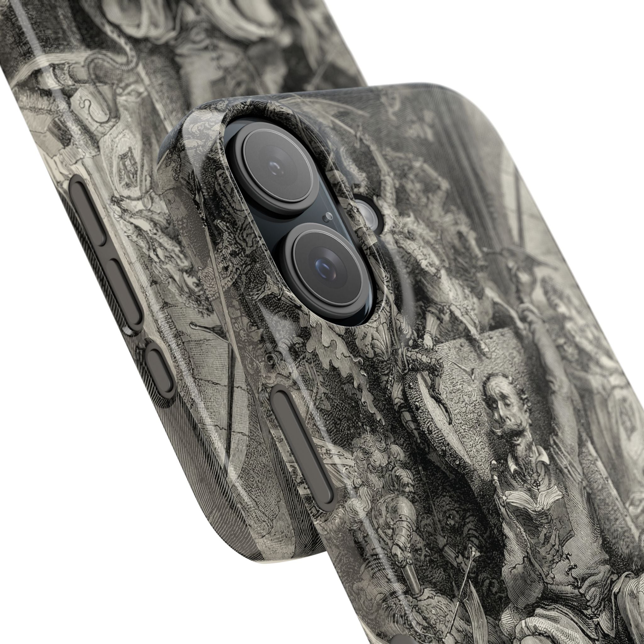 Don Quixote and His Visions by Gustave Doré - iPhone Slim Case