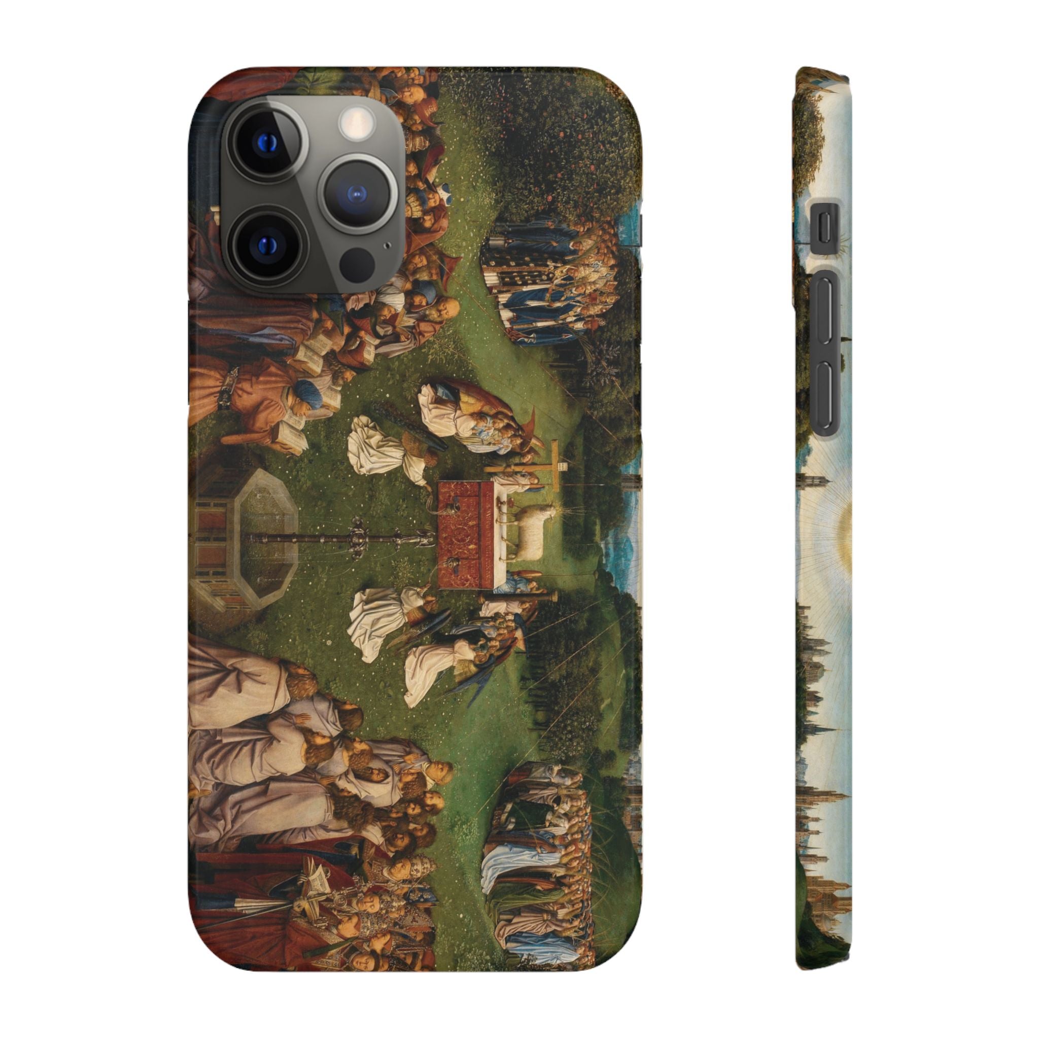 Adoration of the Lamb from the Ghent Altarpiece by Hubert van Eyck- iPhone Slim Case
