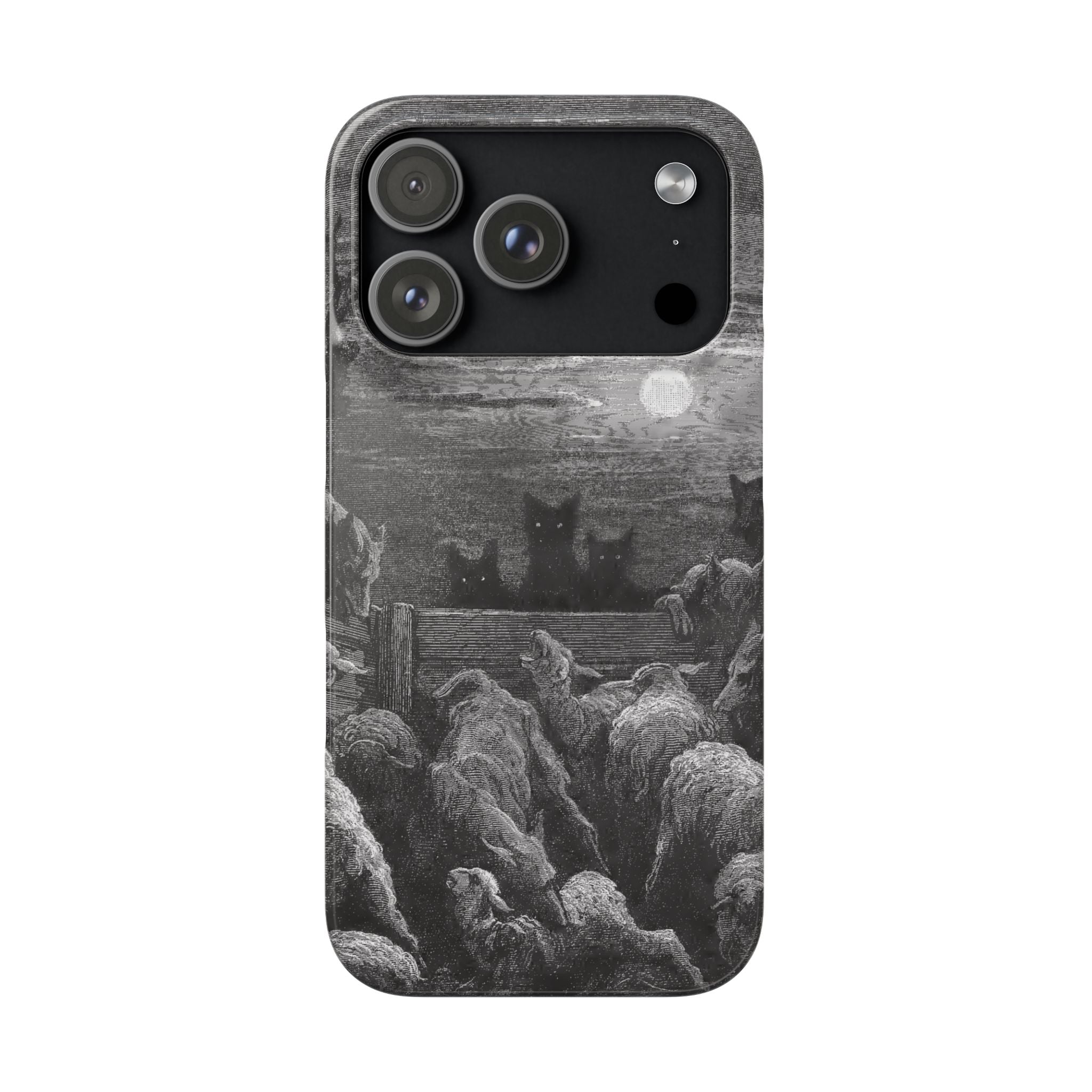 The Wolves and The Sheep by Gustave Dore - iPhone Slim Case