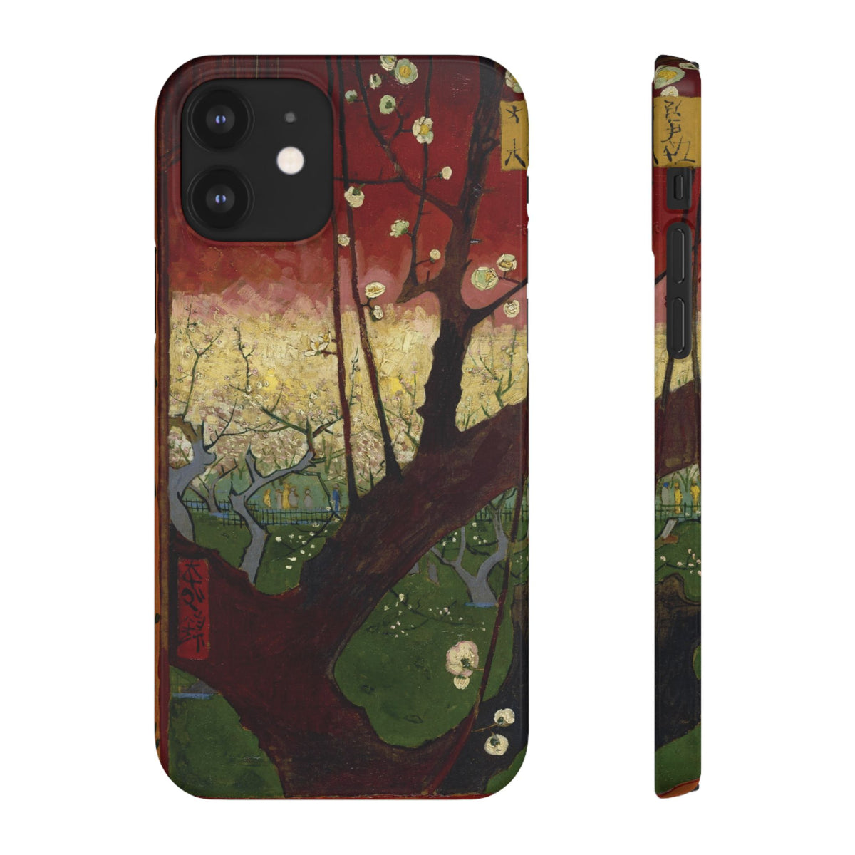 Flowering Plum Tree after Hiroshige by Vincent van Gogh - iPhone Slim Case