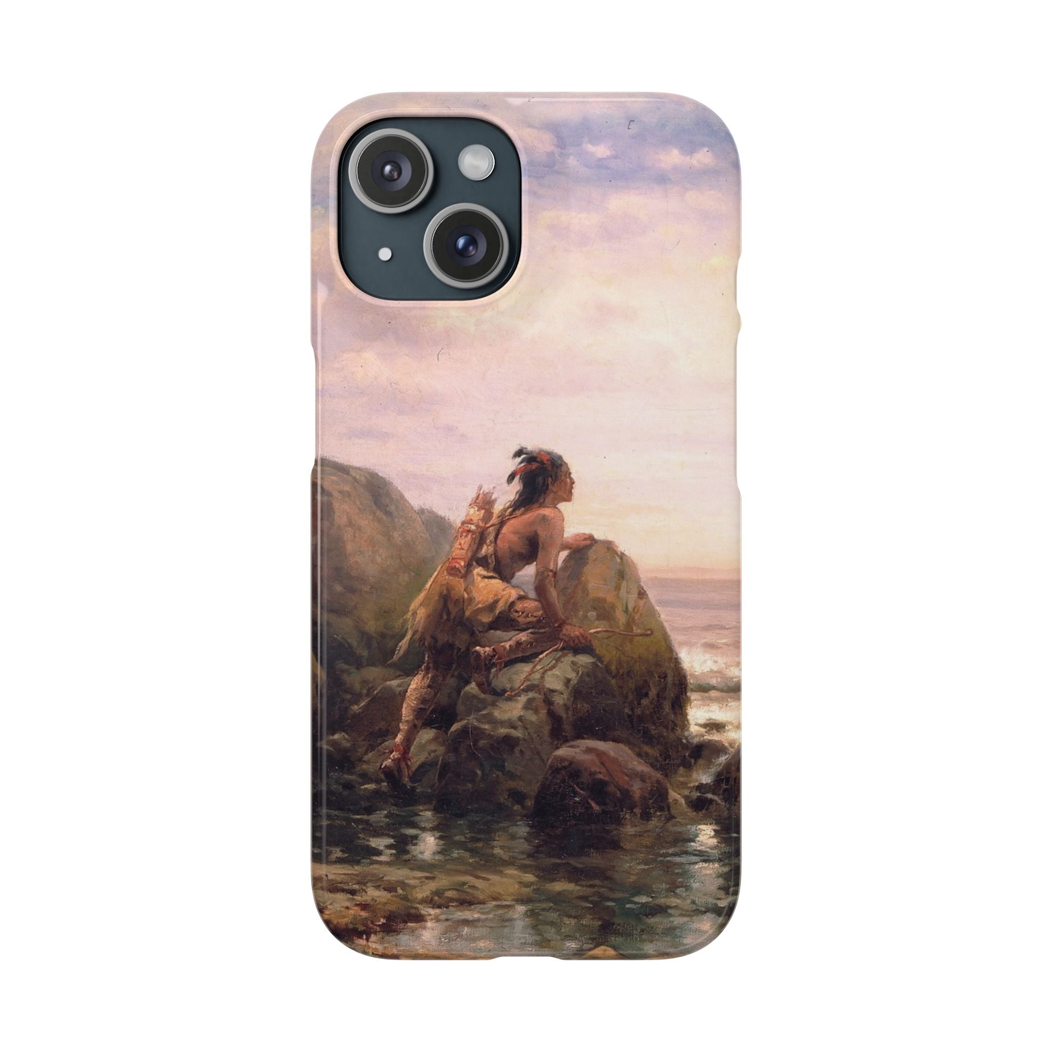 Henrik Hudson entering New York Harbor by Edward Moran - iPhone Slim Case