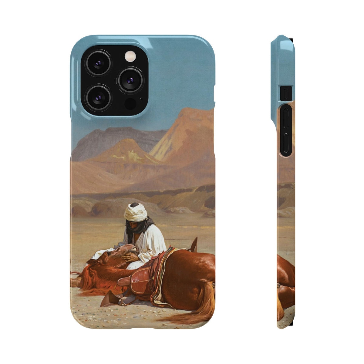 Rider and his Steed in the Desert by Jean-Leon Gerome - iPhone Slim Case