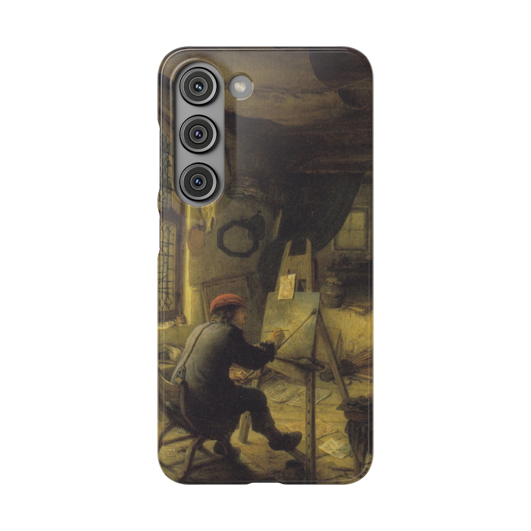 The Painter in His Workshop by Adriaen van Ostade - Samsung Slim Case