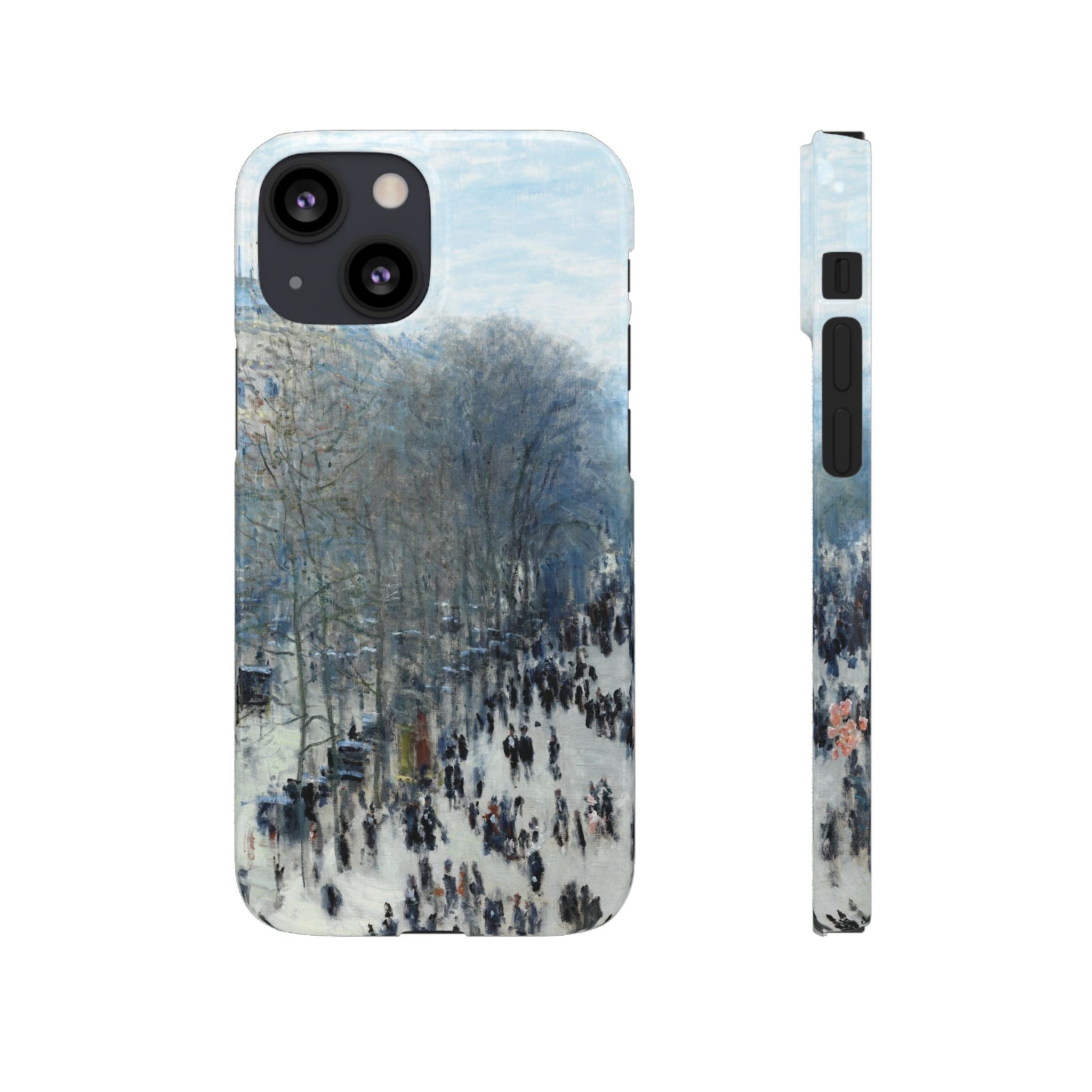 Boulevard des Capucines by Claude Monet - iPhone Slim Case