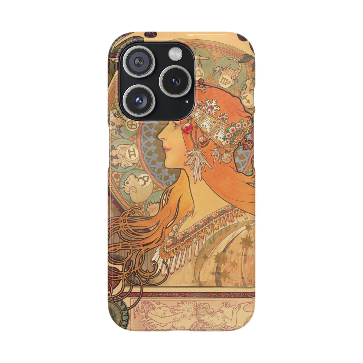 Zodiac by Alphonse Mucha - iPhone Slim Case
