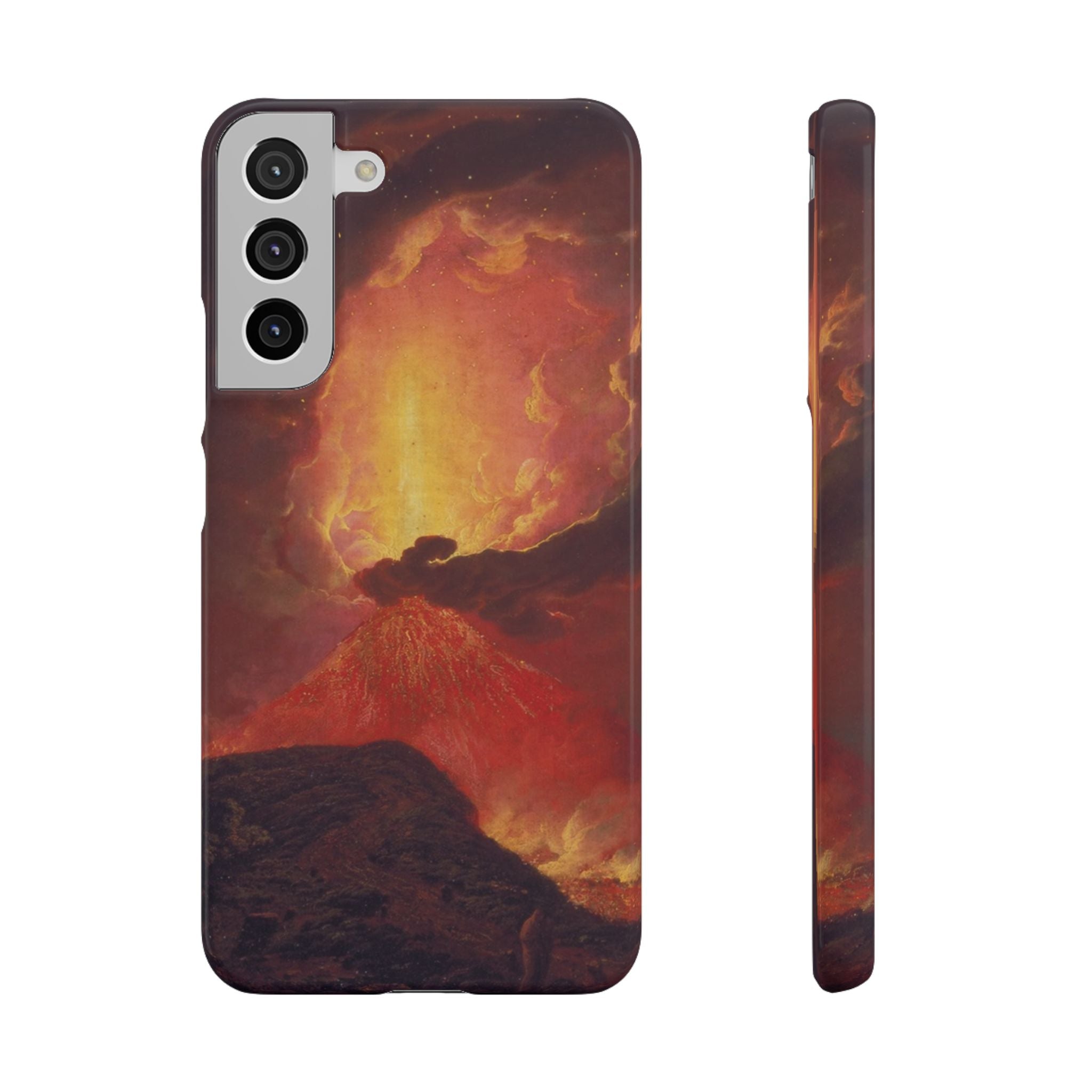 Vesuvius in Eruption by Joseph Wright of Derby - Samsung Slim Case