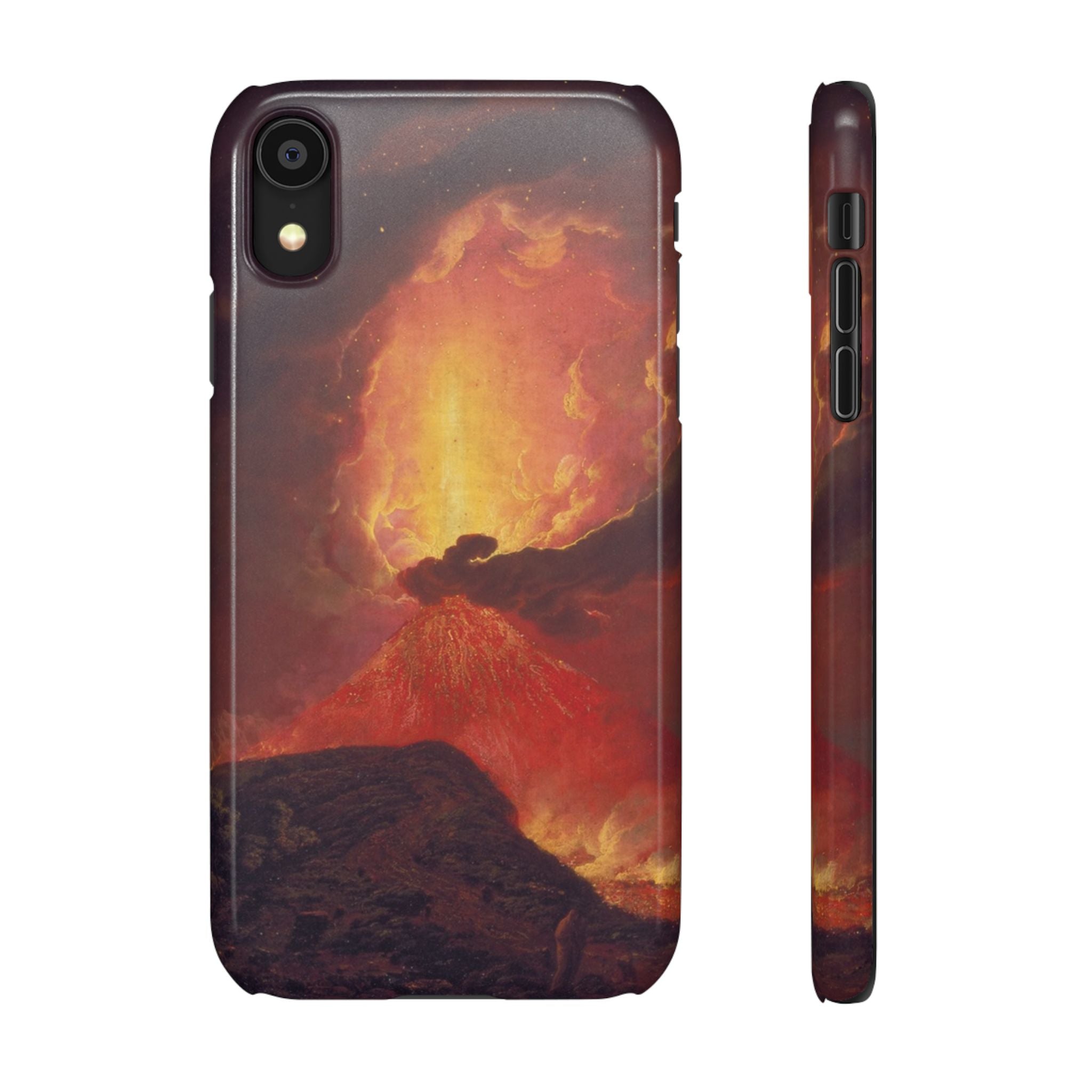 Vesuvius in Eruption by Joseph Wright of Derby - iPhone Slim Case
